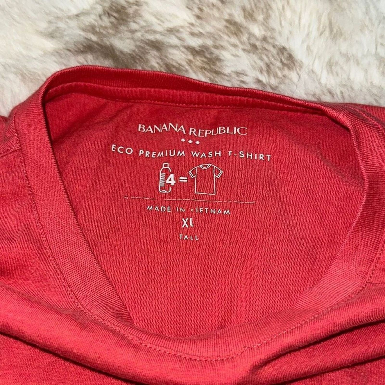 Banana Republic Banana Republic Relaxed Red Crewneck T-Shirt | Sz XL Tall Size US XL / EU 56 / 4 - 3 Thumbnail
