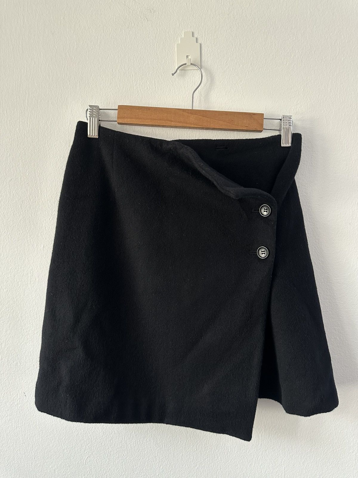 Y's Y’s Bis by Yohji Yamamoto Mini Wool Skirt Size 27" / US 4 / IT 40 - 1 Thumbnail