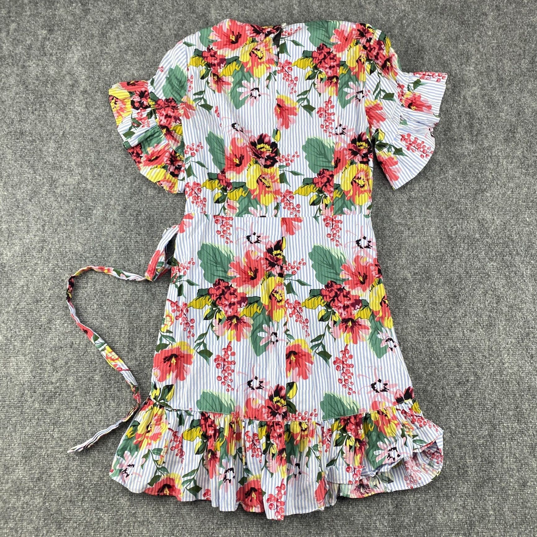 Drew **Drew Women's Blue Floral Wrap Mini Dress USA** User: **Drew Women's Small Blue Floral Wrap Mini Dress USA** Size S / US 4 / IT 40 - 2 Thumbnail