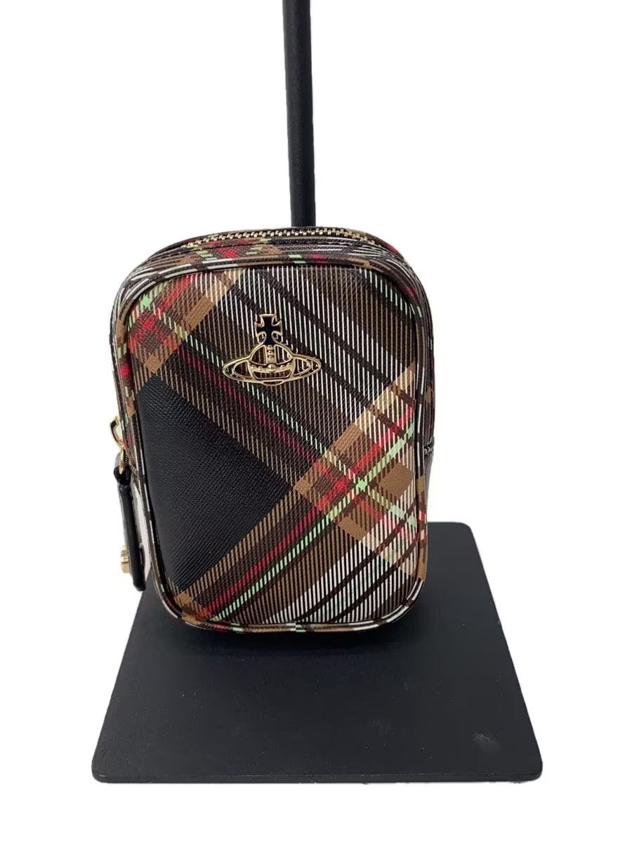 Vivienne Westwood Plaid Orb Vegan Leather Pouch Bag Size ONE SIZE - 1 Thumbnail