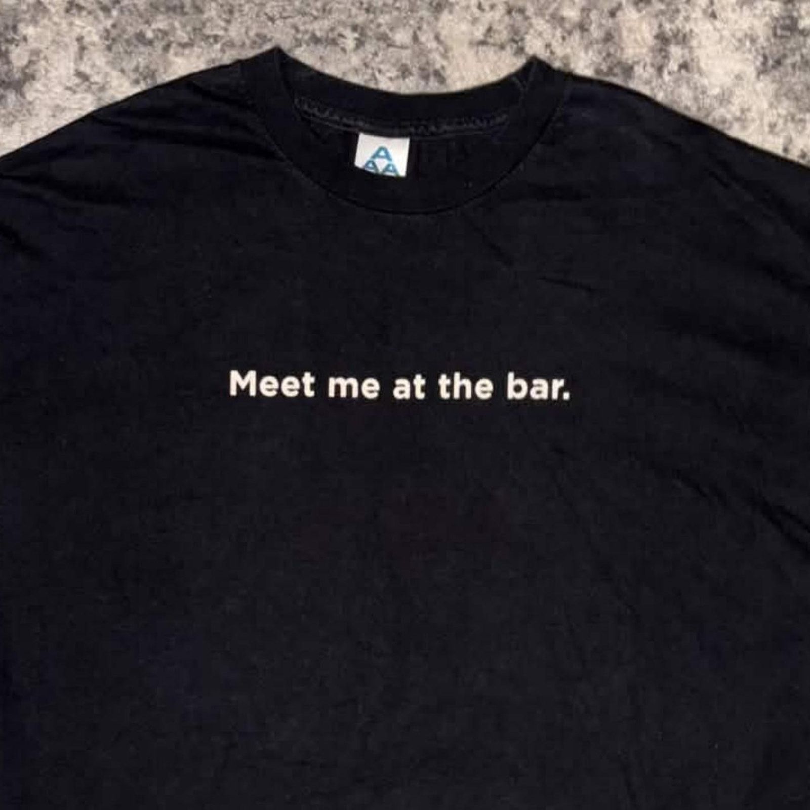 Vintage 00s Meet Me At The (search) Bar Tech Tee Size US XL / EU 56 / 4 - 1 Thumbnail