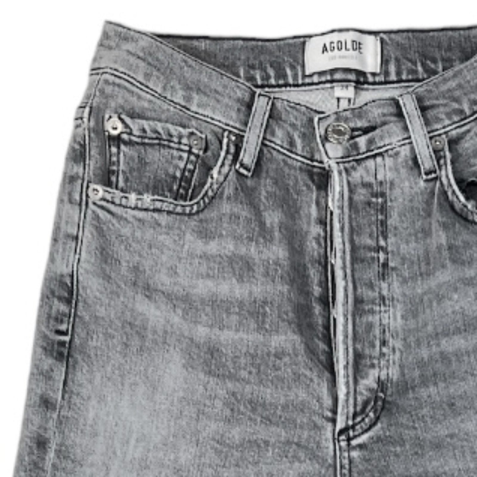 Agolde Agolde High Rise Skinny Gray Jeans | Size 24 Size 25" / US 0 / IT 36 - 3 Thumbnail
