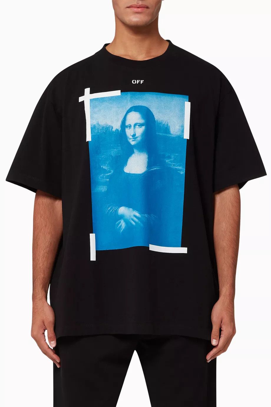 Off-White Black Mona Lisa Arrows Oversized T-Shirt Size US M / EU 48-50 / 2 - 2 Thumbnail