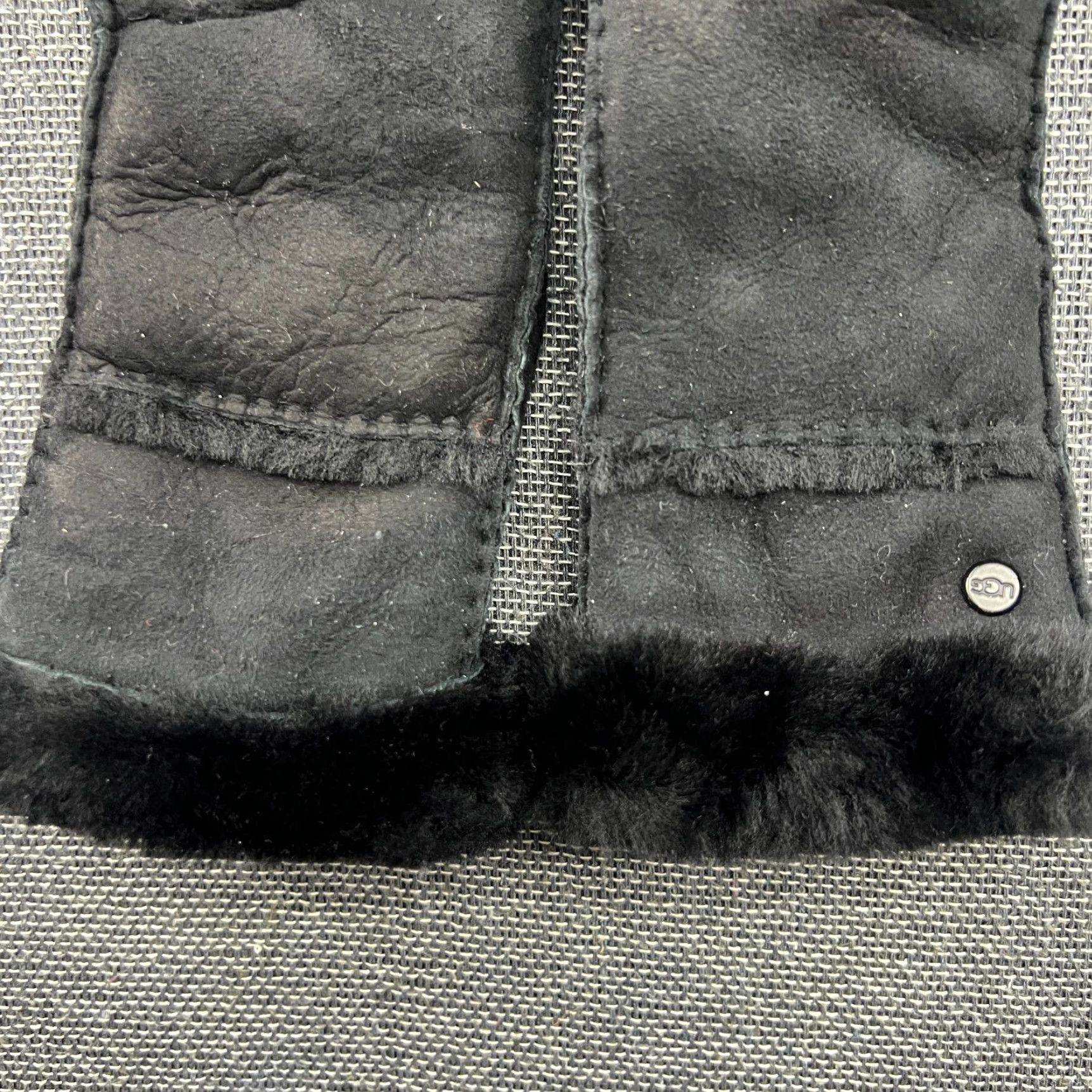 Ugg UGG Womens Gloves Small Suede Leather Shearing Sheepskin Size ONE SIZE - 2 Thumbnail