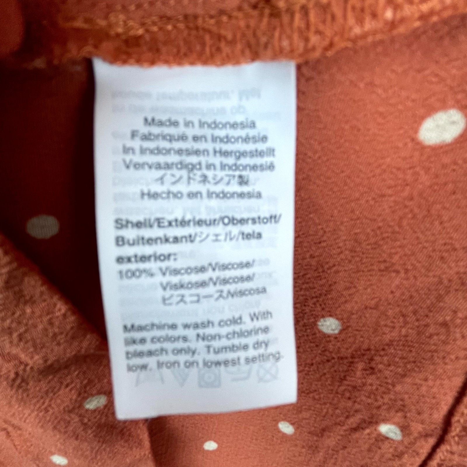 Madewell Madewell Tank Dress Small Orange Polka Dot Button Front Size S / US 4 / IT 40 - 6 Thumbnail