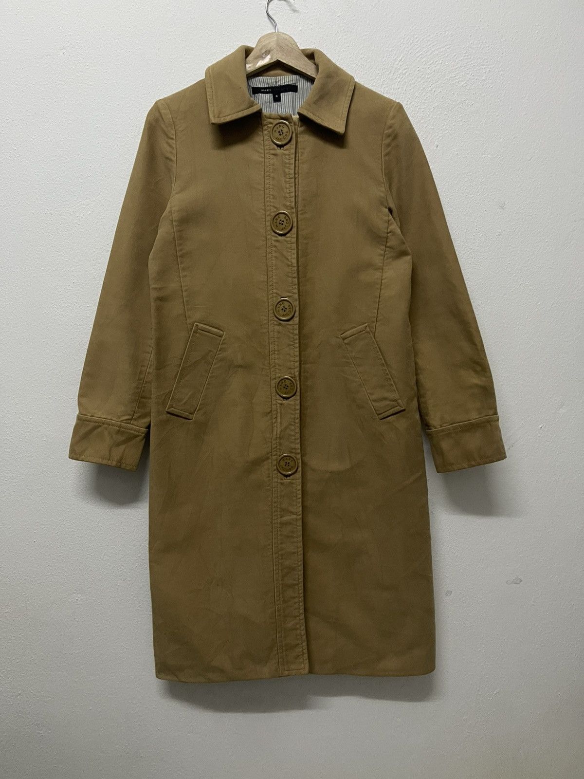 Marc Jacobs 2000s MARC JACOBS BUTTON CLOSURE TRENCH COAT Size M / US 6-8 / IT 42-44 - 1 Thumbnail
