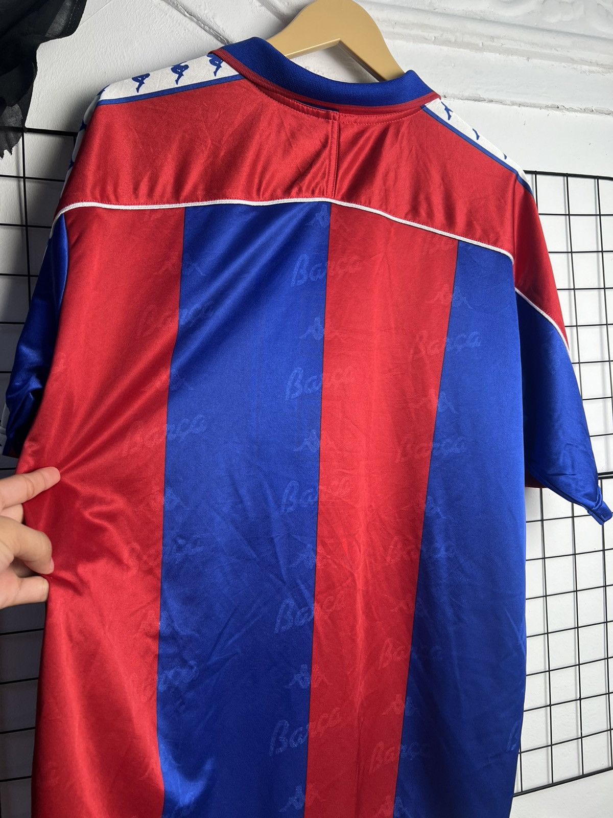 Kappa Vintage 1992/1995 Kappa Bercelona Monogram Jersey Size US L / EU 52-54 / 3 - 4 Thumbnail