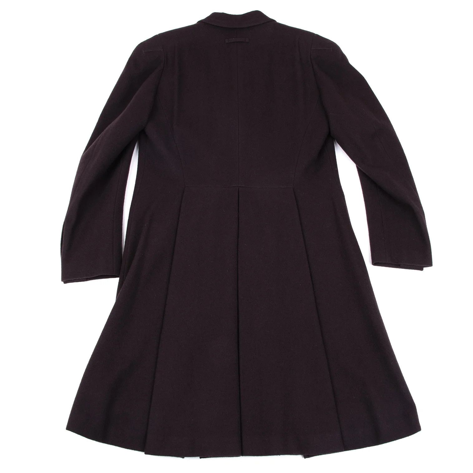 Jean Paul Gaultier Wool Nylon Peak Lapel Coat in Burdy Size 48 Size US M / EU 48-50 / 2 - 13 Thumbnail