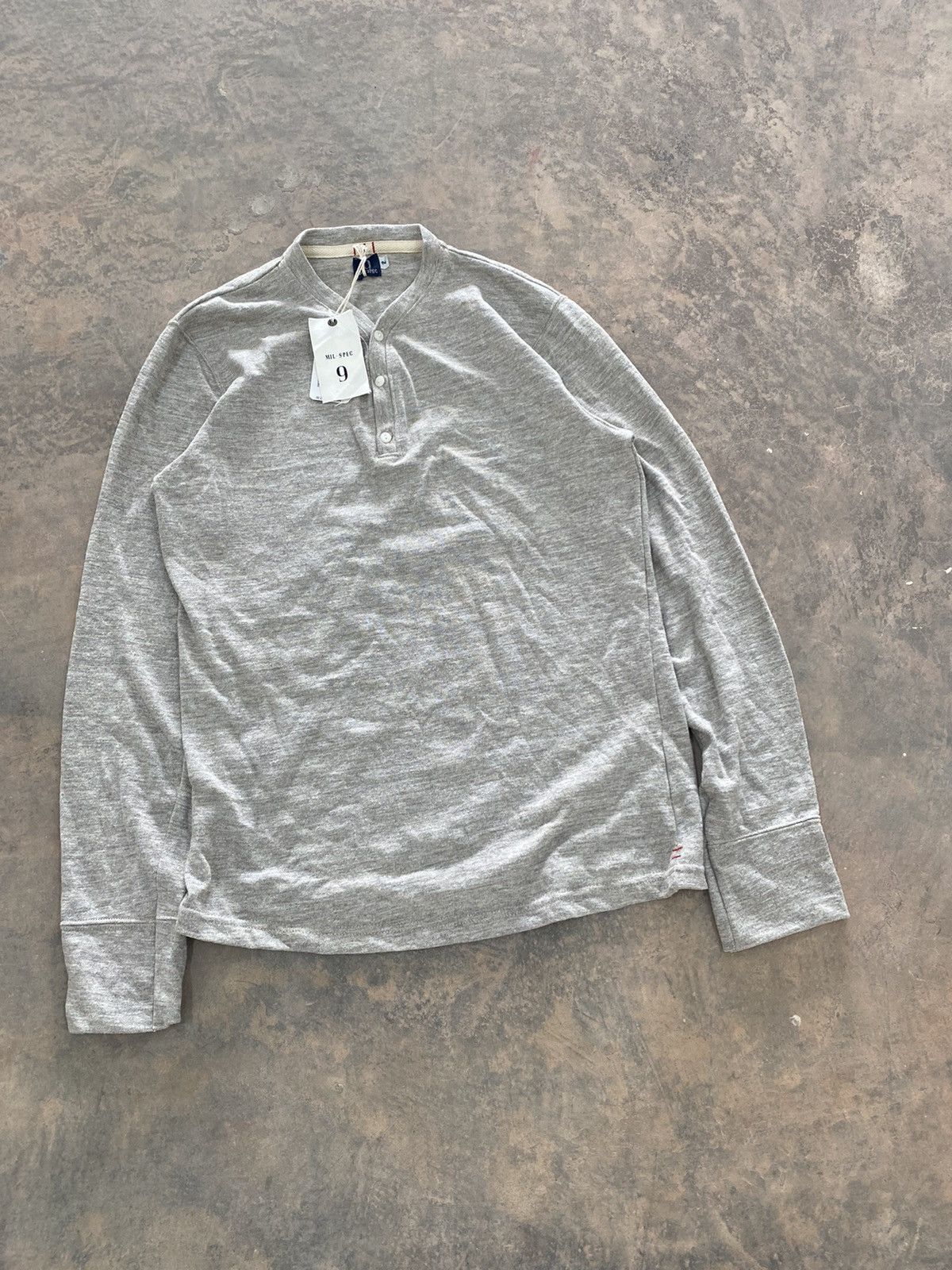 Japanese Brand × Vintage MIL-SPEC 9 HENLEY LS TSHIRT JAPAN LGB Size US S / EU 44-46 / 1 - 2 Thumbnail
