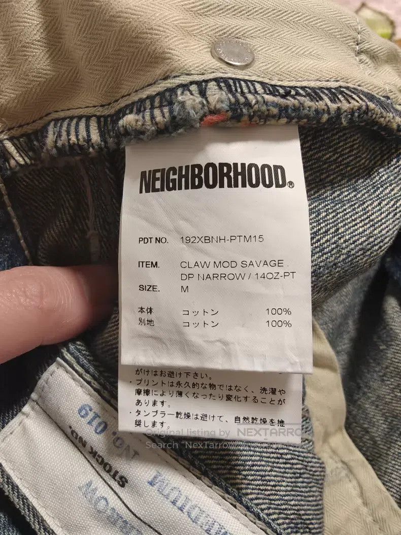 Neighborhood Neighborhood size M Bull King Destroyed Patch Denim Pants Size US 27 - 5 Thumbnail