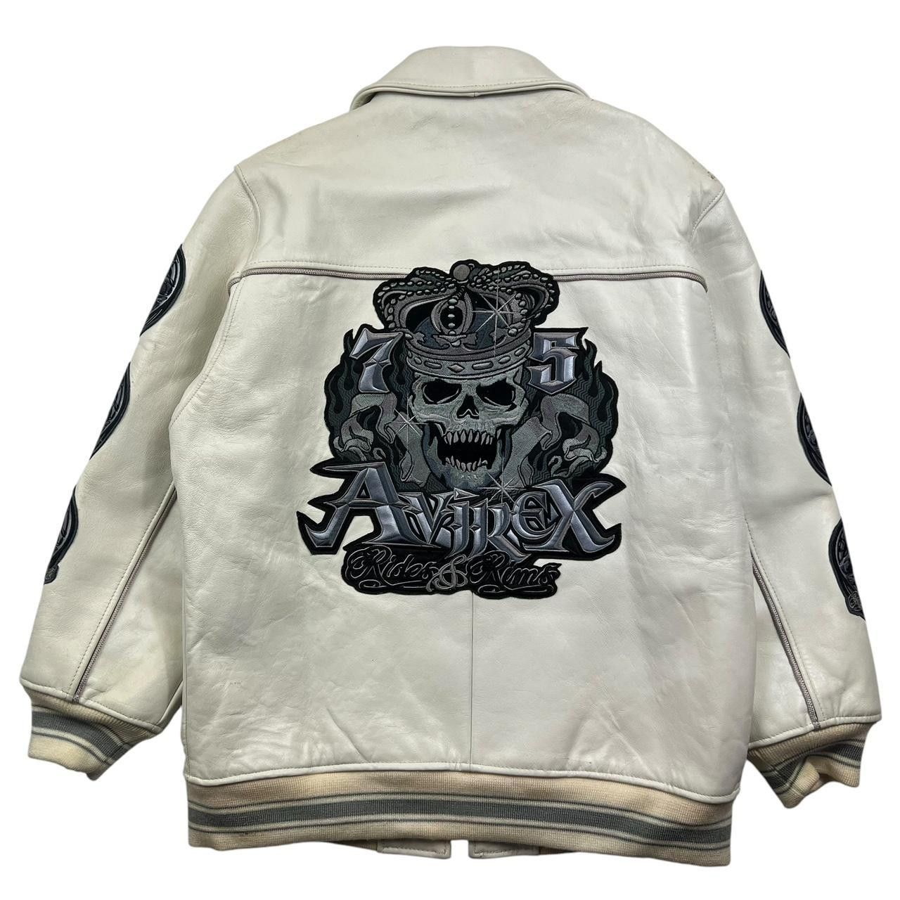Avirex Vintage Avirex USA Rides & Rims Skull Leather Jacket - XXL Size US XXL / EU 58 / 5 - 1 Thumbnail