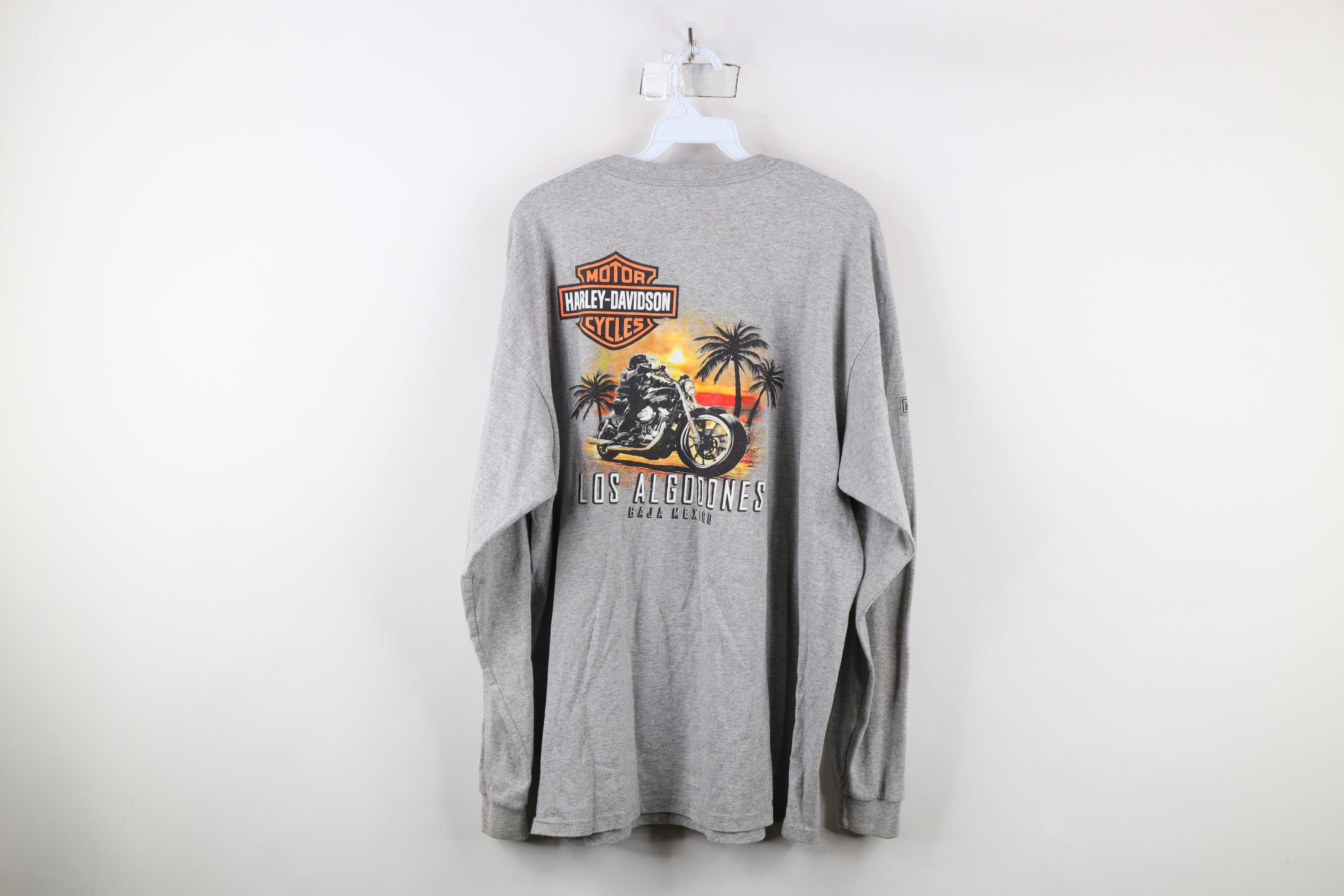 Harley Davidson × Vintage Vintage Y2K Harley Davidson Mexico Long Sleeve T-Shirt Gray Size US XL / EU 56 / 4 - 12 Thumbnail