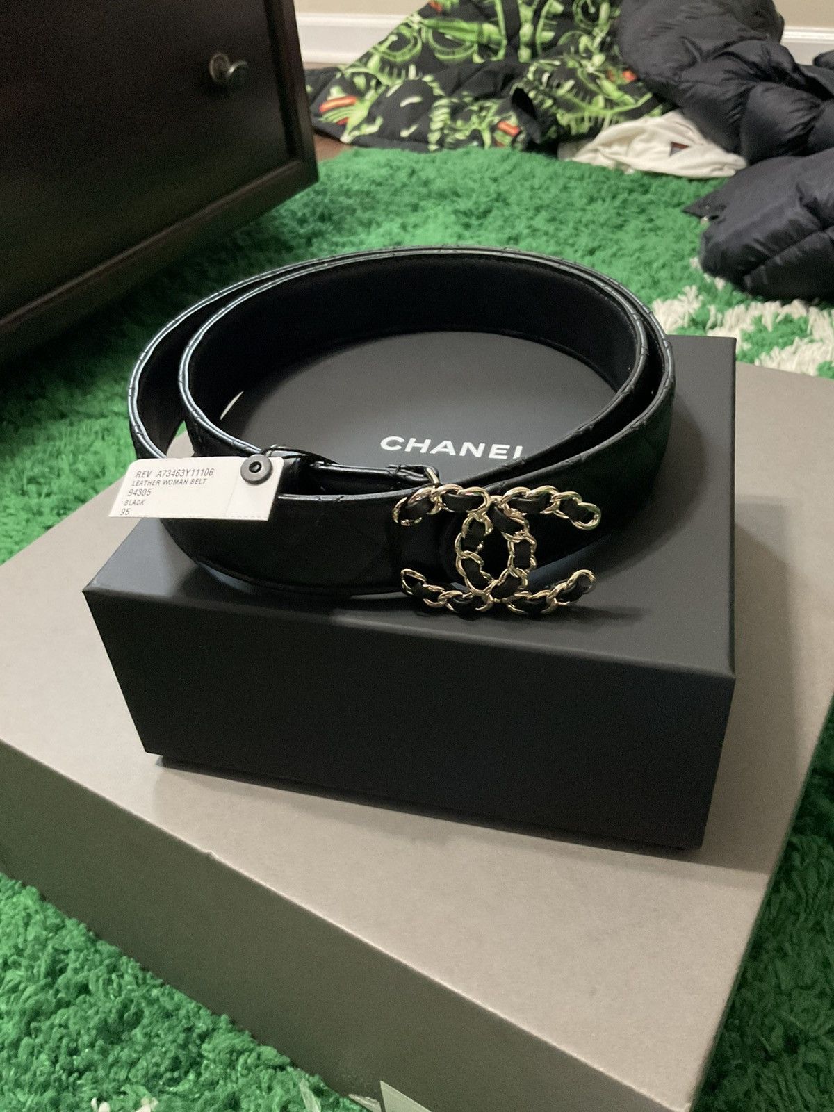 Chanel Chanel leather belt Size 32 - 1 Thumbnail