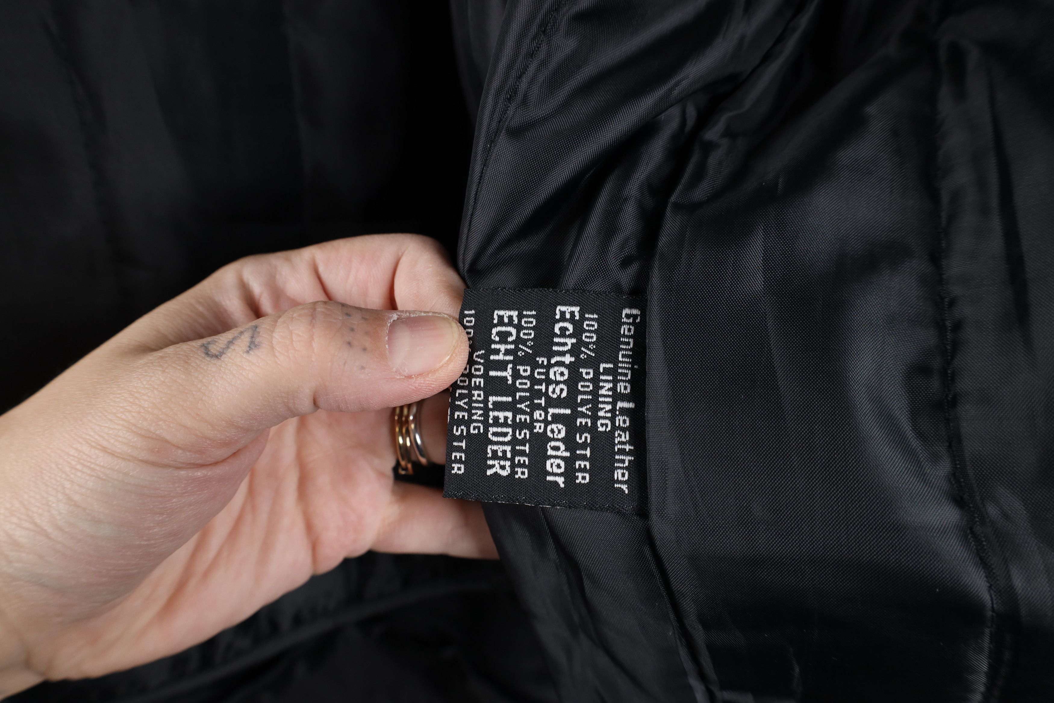 Vintage Vintage Lined Braided Leather Motorcycle Jacket Black Size US L / EU 52-54 / 3 - 12 Thumbnail