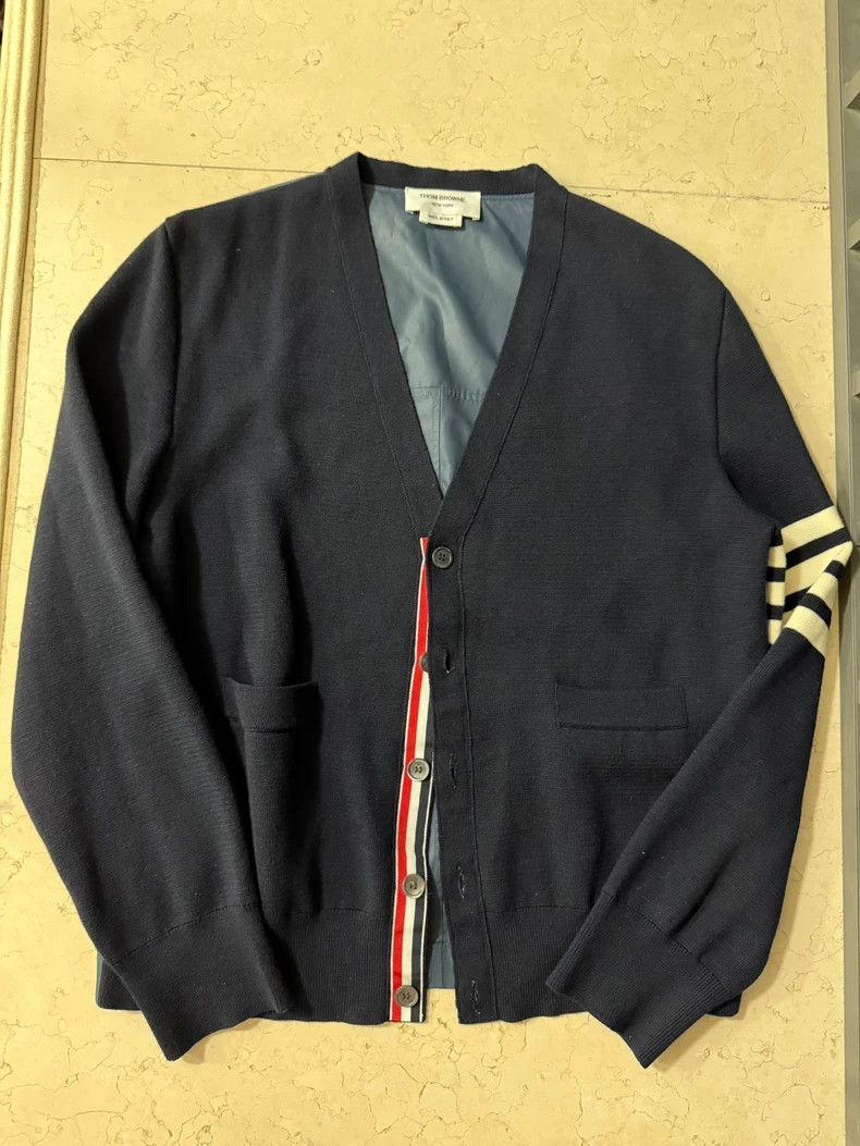 Thom Browne Thom Browne Wool Nylon Cardigan - dmc Size US M / EU 48-50 / 2 - 1 Thumbnail