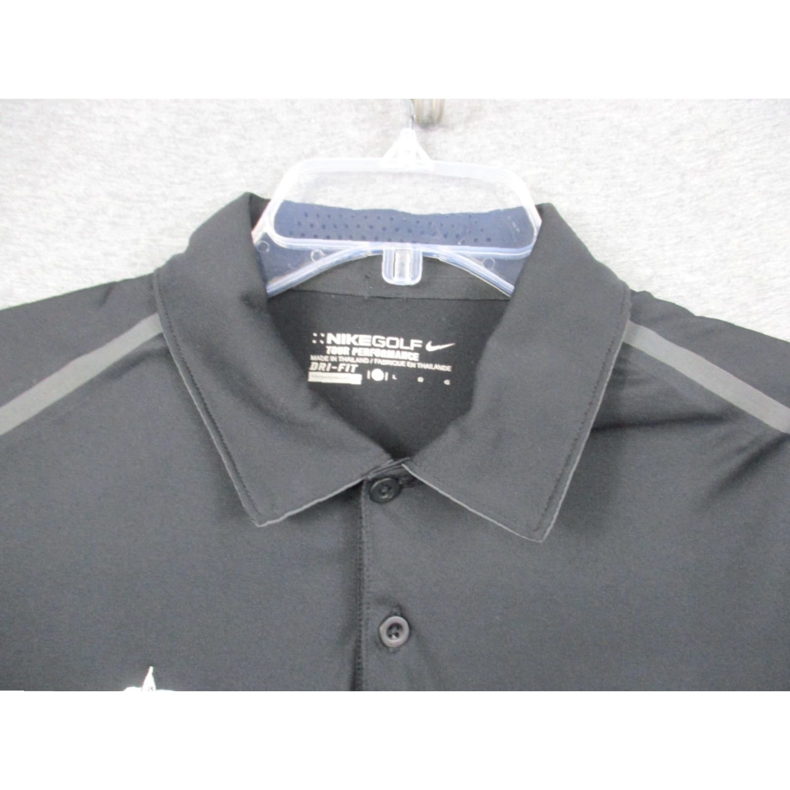Nike Nike Polo Shirt Mens Large Black Short Sleeve Nike Golf Dri-Fit Logo Sports 90s? Size US L / EU 52-54 / 3 - 5 Thumbnail