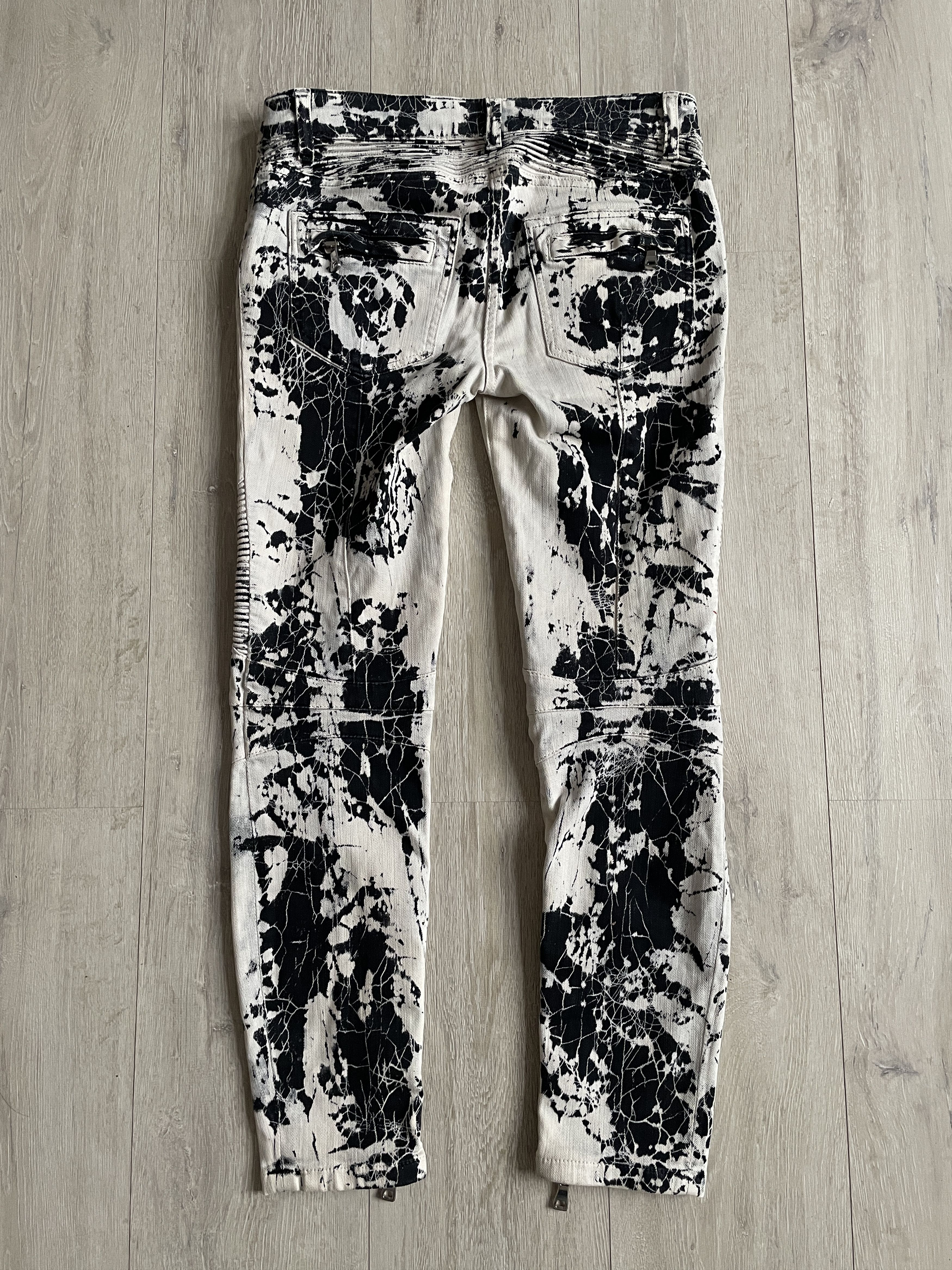 Balmain Balmain SS11 spiderweb bikers by Christophe Decarnin Size 28" / US 6 / IT 42 - 9 Thumbnail