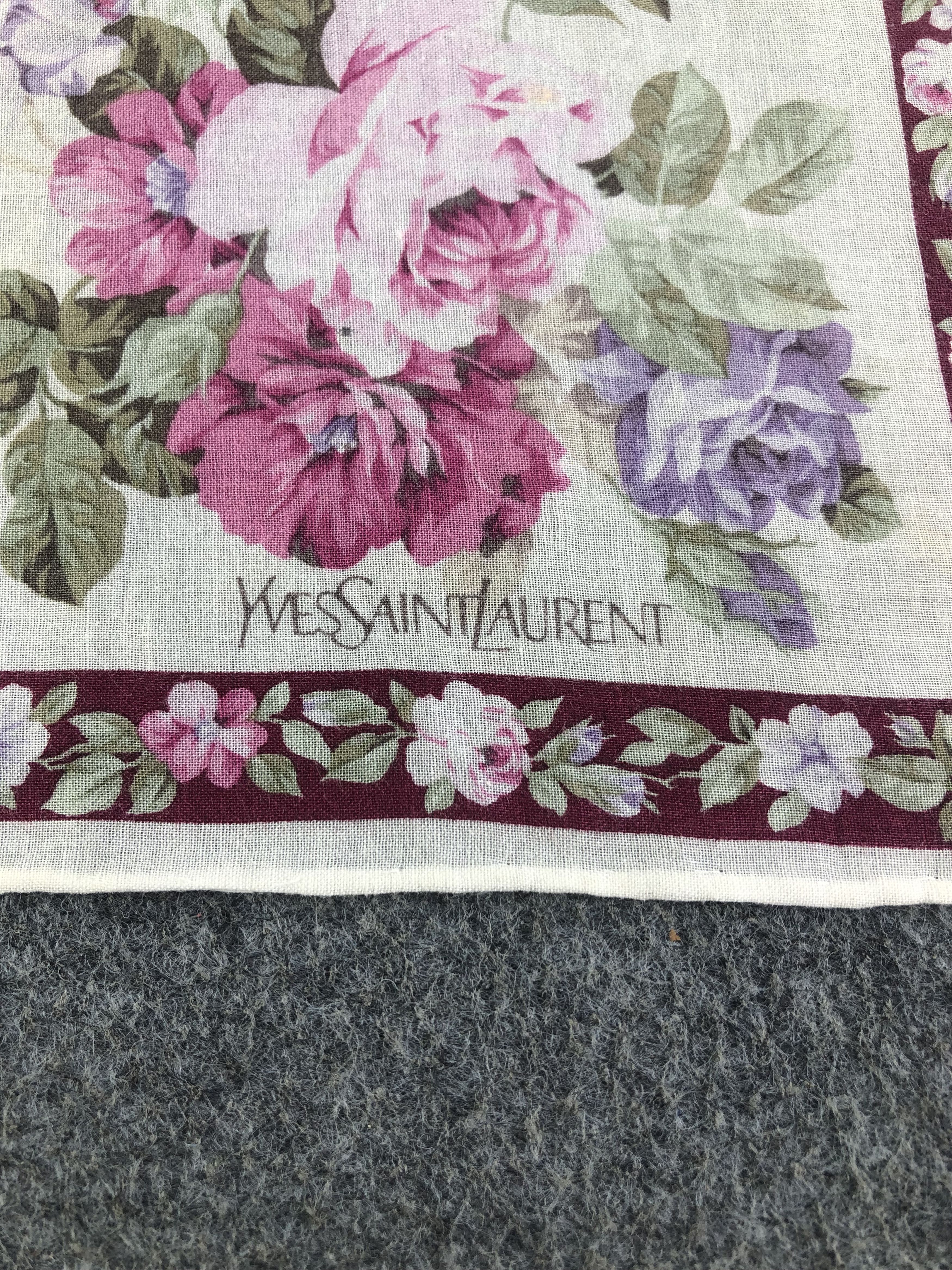 Yves Saint Laurent Yves Saint Laurent Handkerchief / Bandana / Neckerchief Size ONE SIZE - 5 Thumbnail