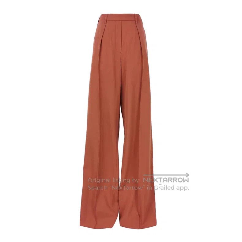 Hermes Hermes Women's wool wide-leg pants Size 42" / US 20 - 1 Thumbnail