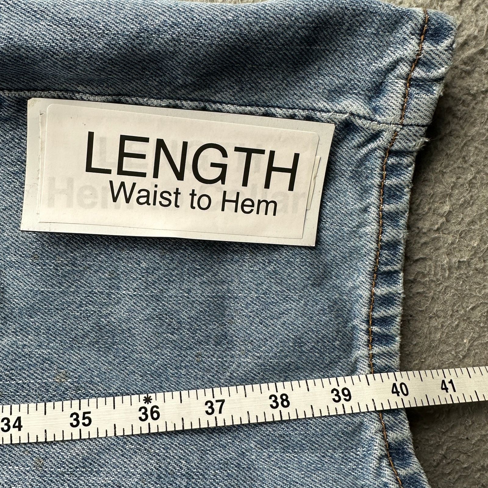 Levi's Levis 505 Light Wash Jeans Mens 36x32 Regular Fit Blue Size US 36 / EU 52 - 7 Thumbnail