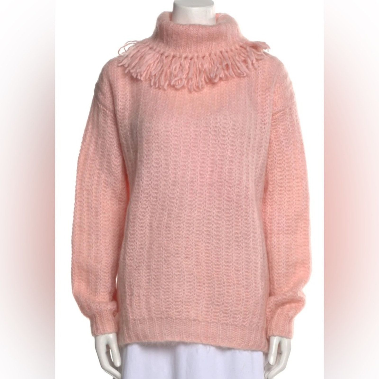 Miu Miu 2018 Mohair Pink Turtle Neck Sweater NWT