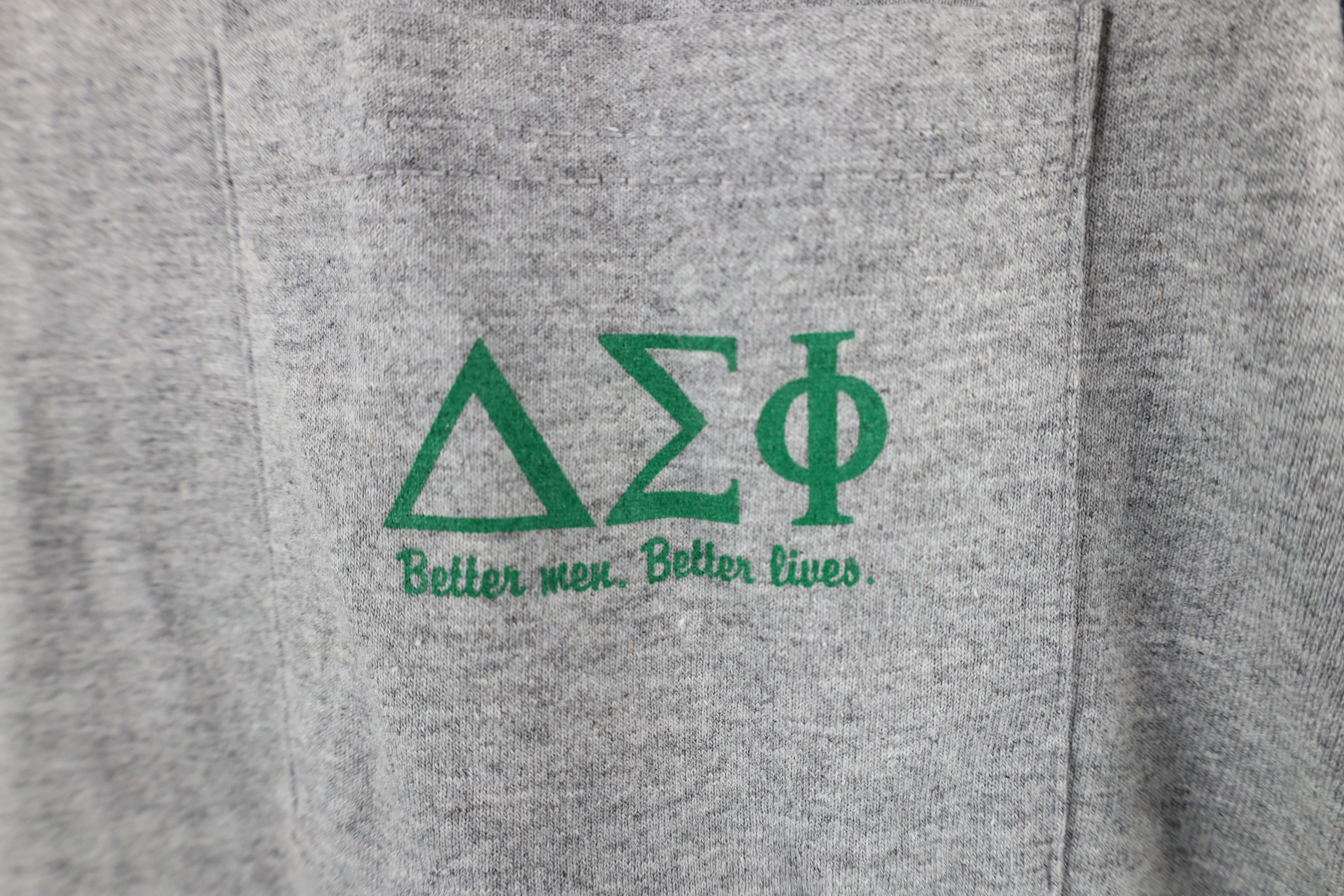 Vintage Vintage Delta Sigma Phi Fraternity Short Sleeve T-Shirt Size US L / EU 52-54 / 3 - 4 Thumbnail