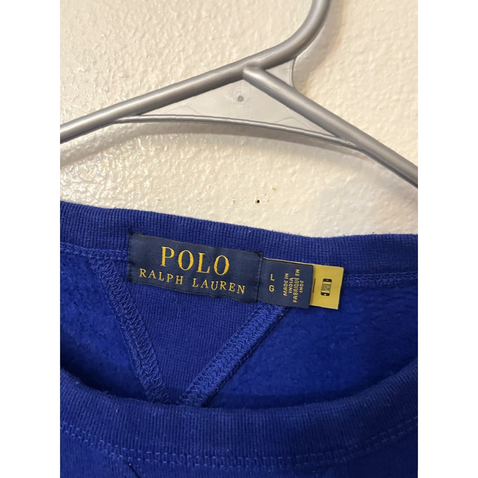 Polo Ralph Lauren Polo Ralph Lauren Sweatshirt Men's L Royal Blue Pony Crewneck Pullover Embroidered Logo Classic Preppy Size US L / EU 52-54 / 3 - 4 Thumbnail
