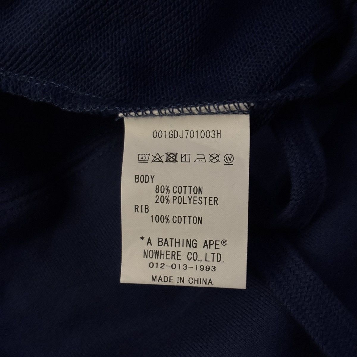 Bape Bape Mens Summer Premium Navy Cotton Shorts Size XL Size US 36 / EU 52 - 6 Thumbnail