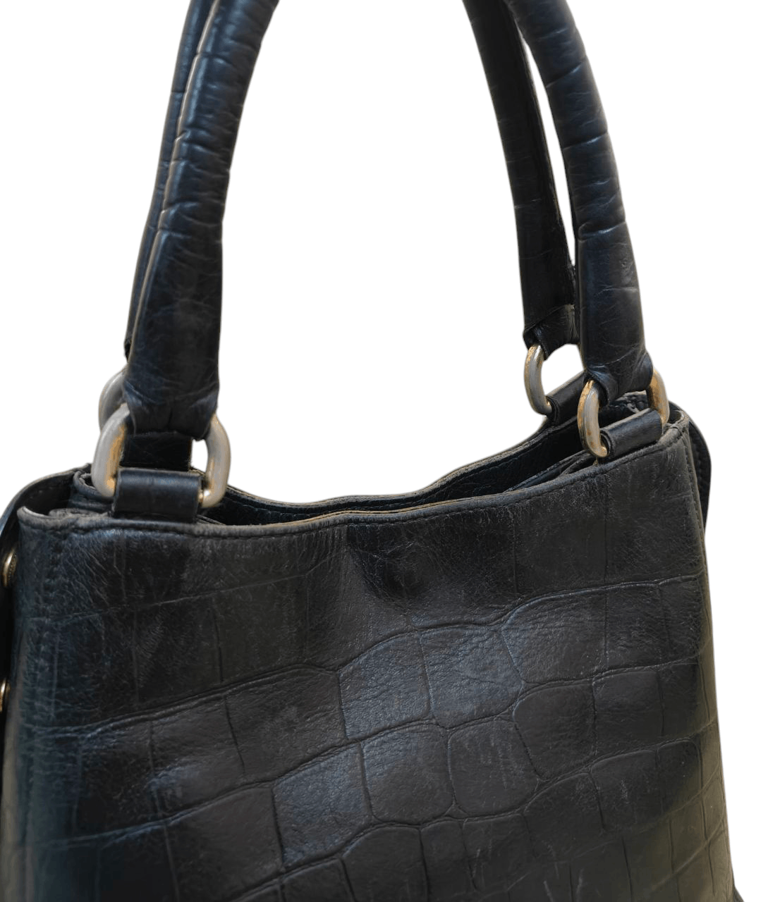 Vintage Furla Leather Handbag, Made in Romania