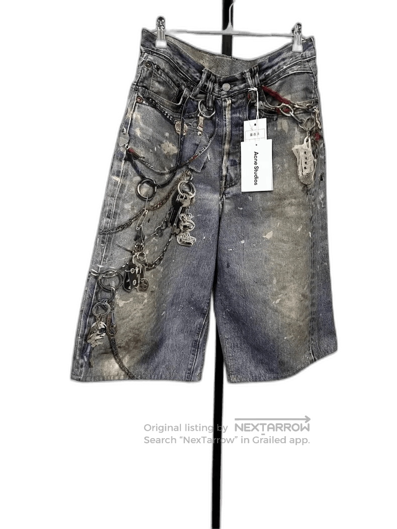 Acne Studios Acne Studios Denim Shorts with 3D Design. Size US 44 / EU 60 - 1 Thumbnail