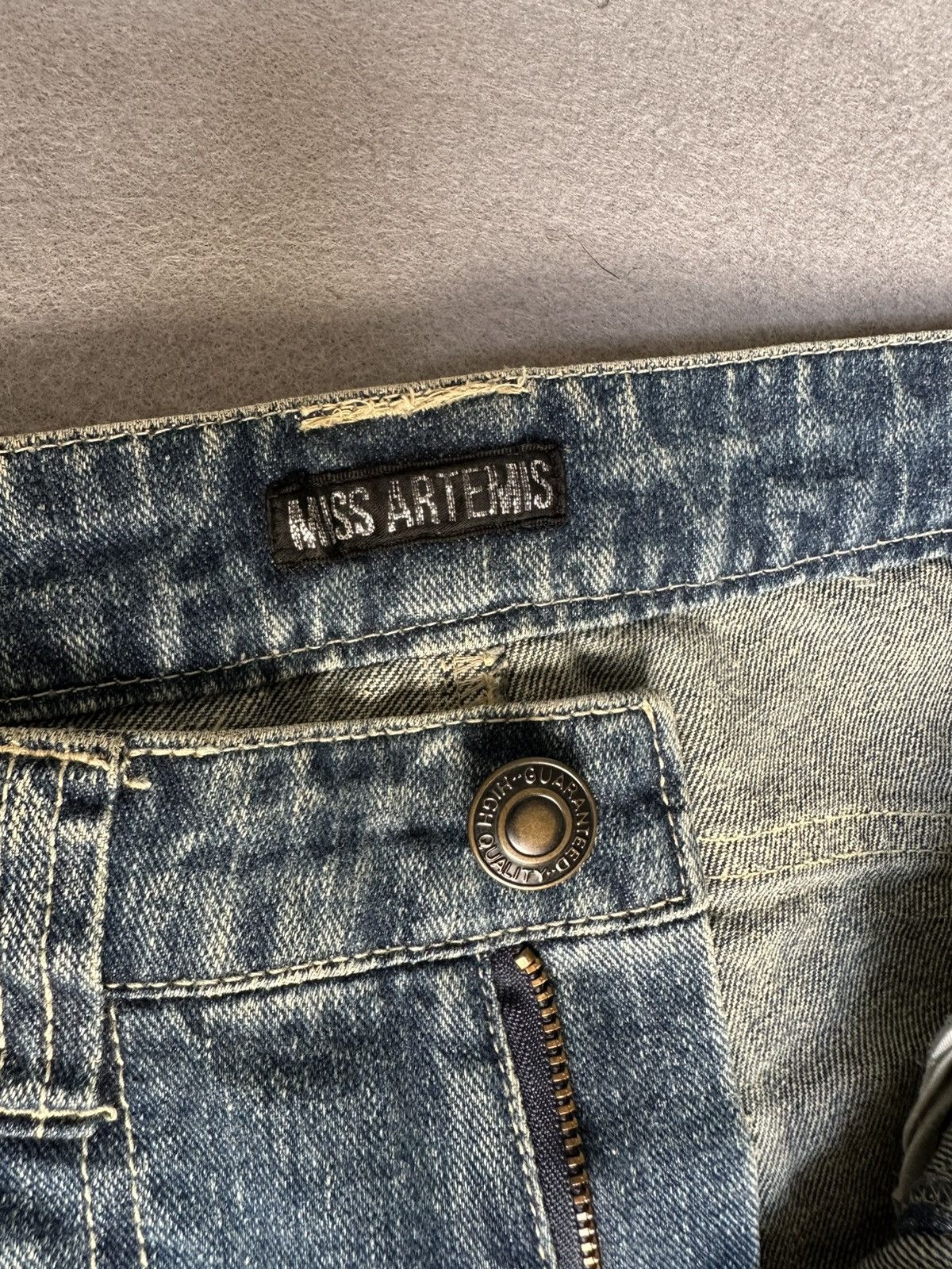 Japanese Brand FLARE Miss Artemis Tribal Design Low Rise Denim Size US 28 / EU 44 - 15 Thumbnail
