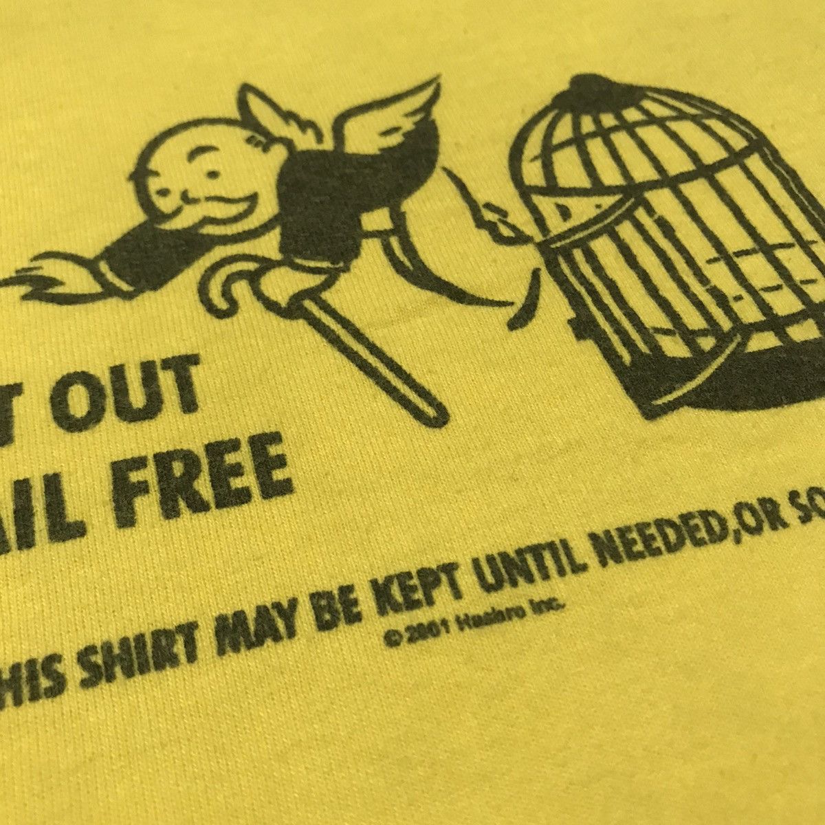 Vintage VINTAGE GRAFFIC GET OUT OF JAIL FREE 90s RARE TEE Size US XL / EU 56 / 4 - 4 Thumbnail