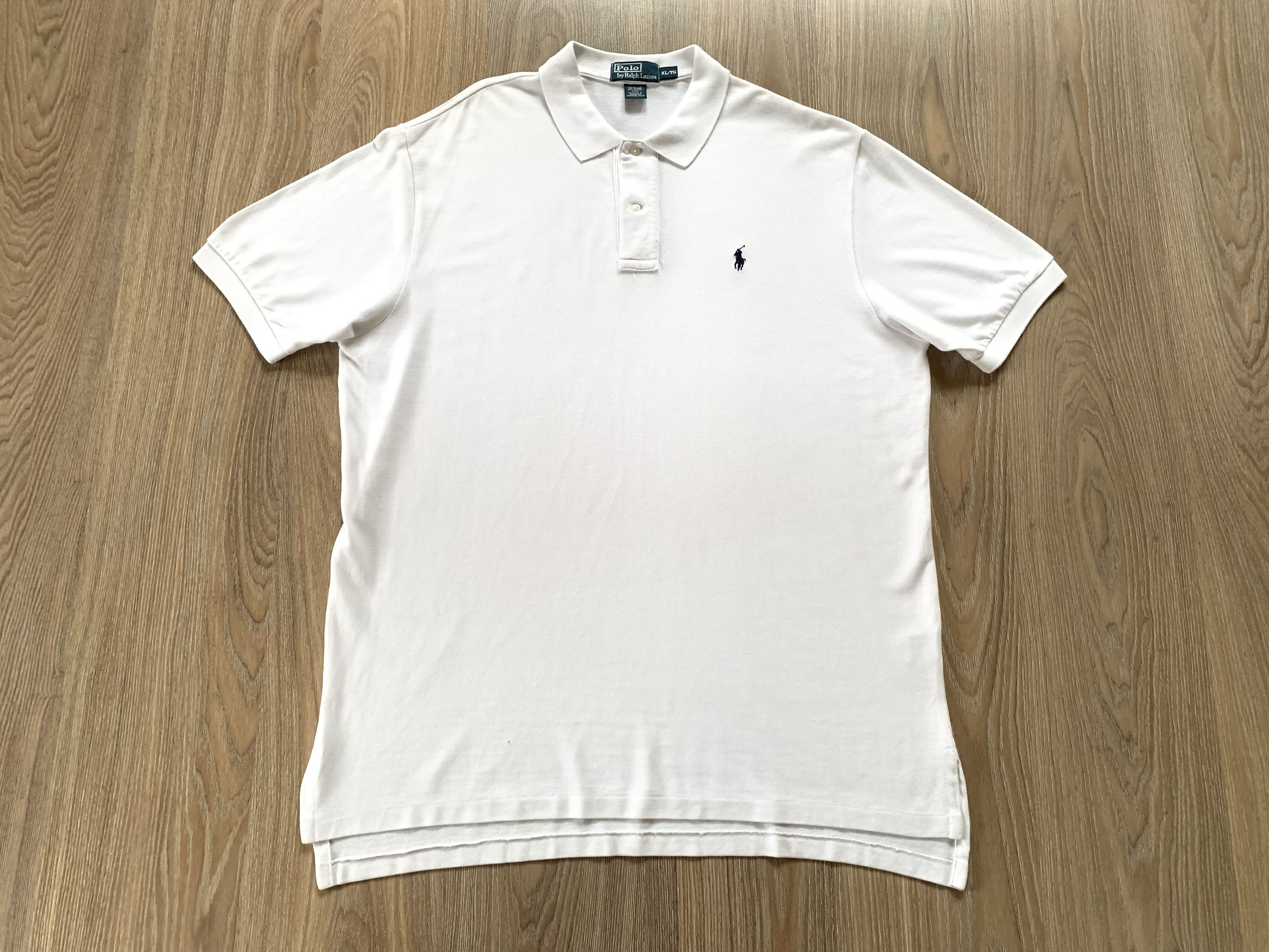 Polo Ralph Lauren Vintage Polo Ralph Lauren Cotton White Polo Size US XL / EU 56 / 4 - 2 Thumbnail