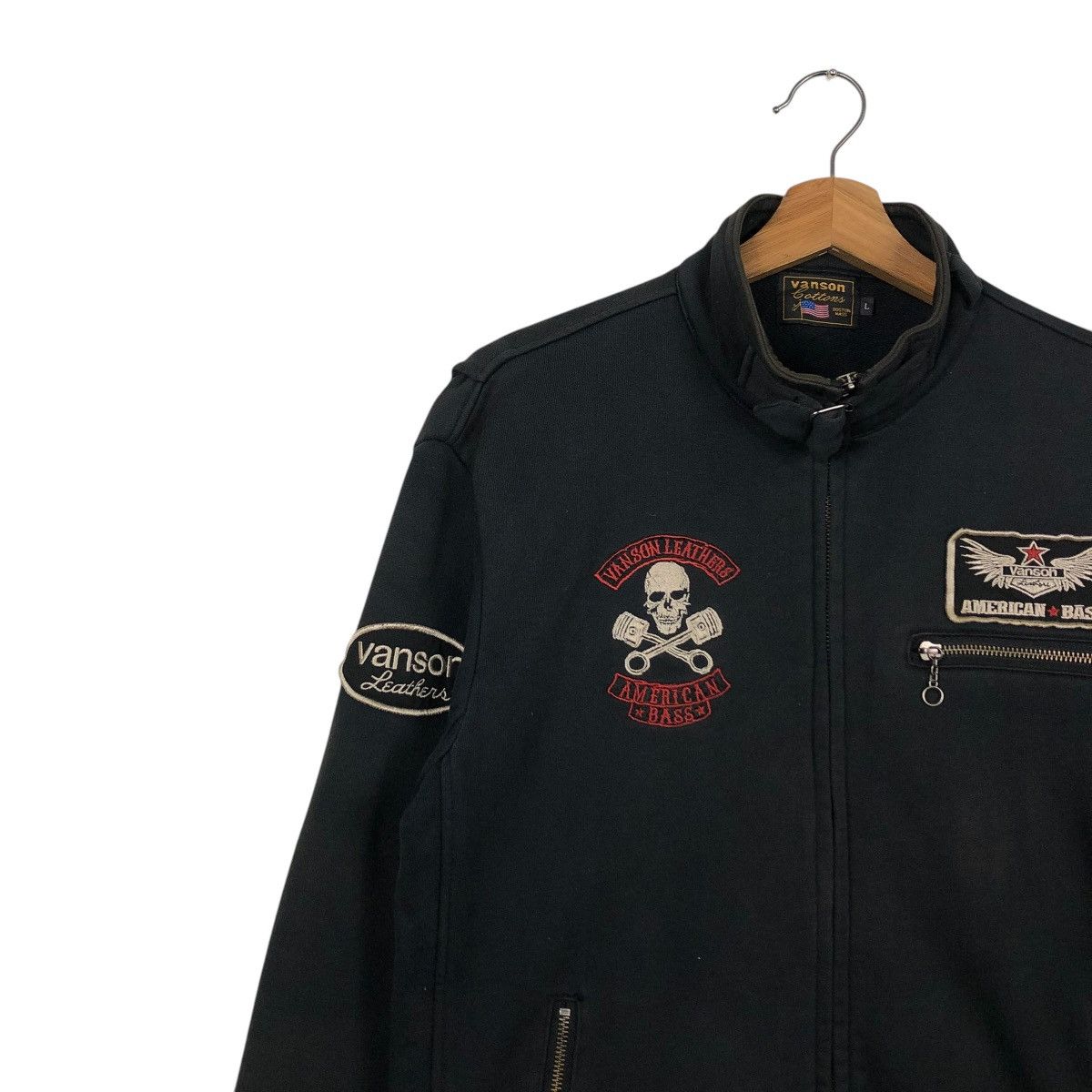 Vanson Leathers 🔥MEGA RARE VANSON LEATHER SKELETON BONES BIKER JACKET Size US L / EU 52-54 / 3 - 10 Thumbnail
