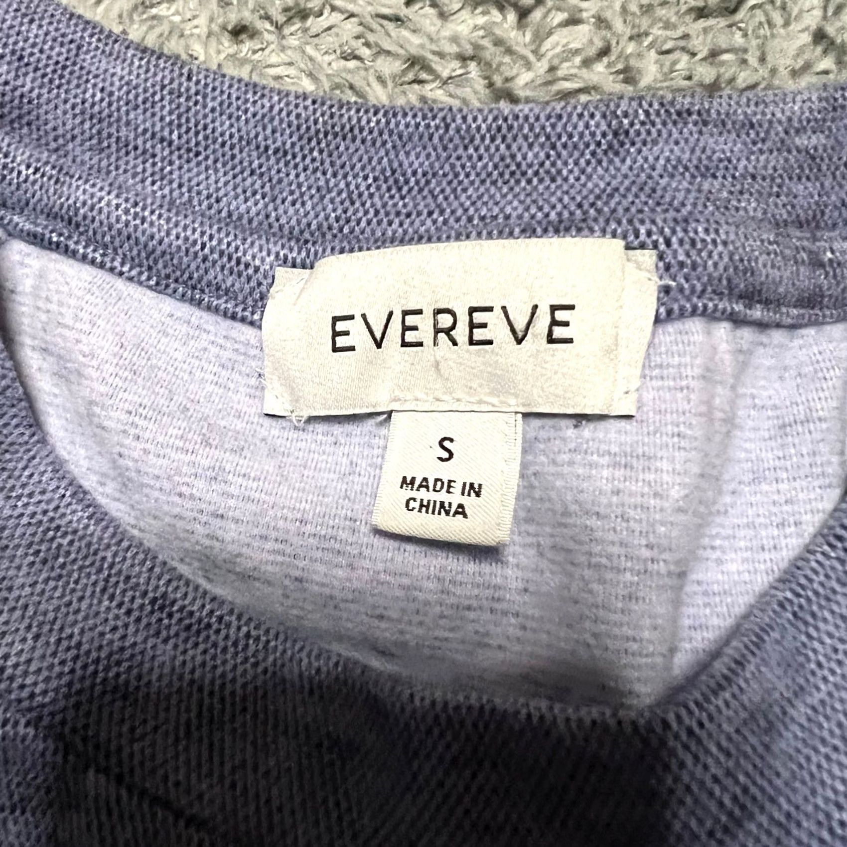 Vintage Evereve Sweatshirt Womens Small Purple Gray Ruffle Sleeve Crew Neck S Womens Pullover Shirt Game: none Size S / US 4 / IT 40 - 6 Thumbnail