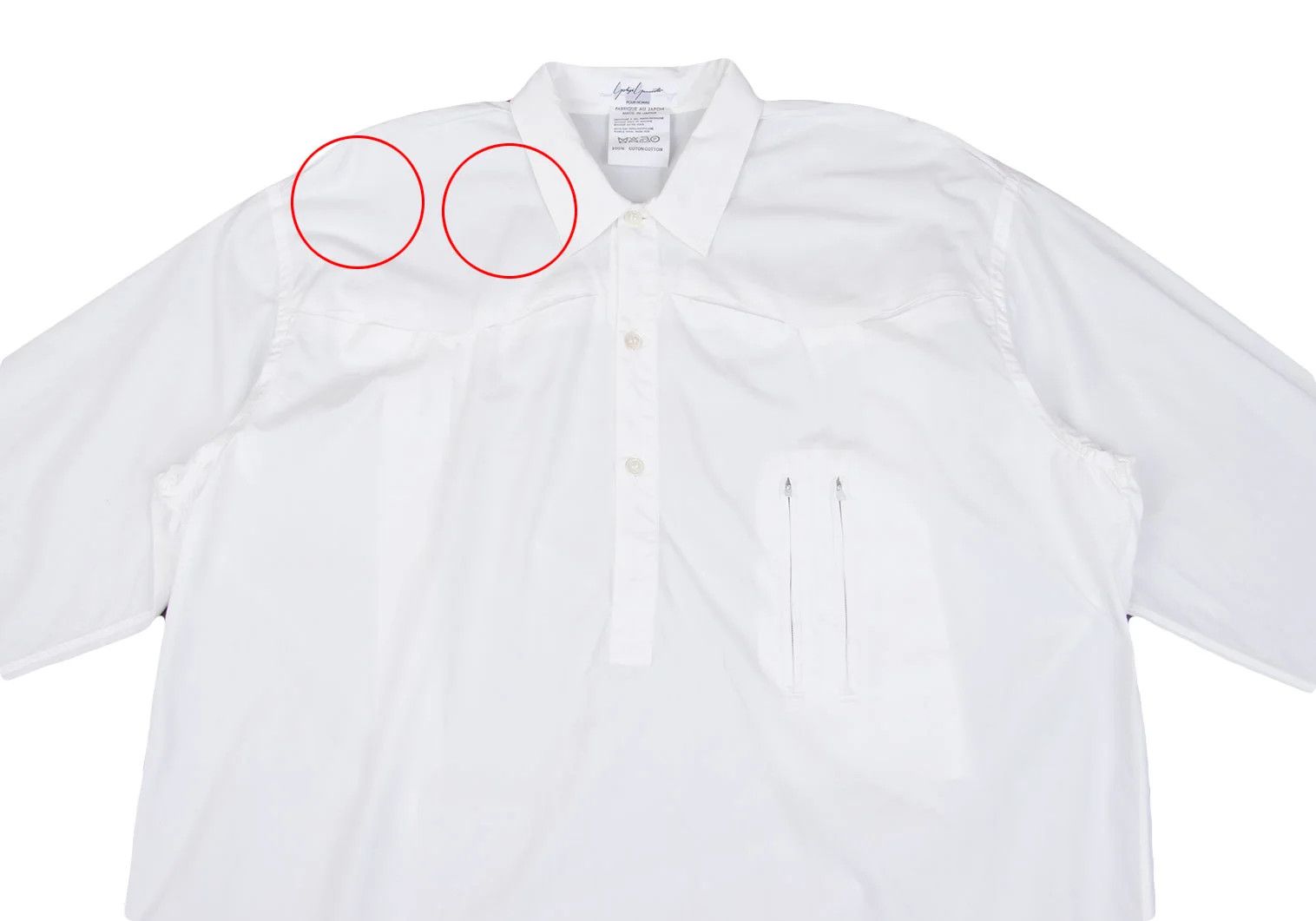 Yohji Yamamoto Yohji Yamamoto Western Yoke Zip Pocket Shirt Size US M / EU 48-50 / 2 - 2 Thumbnail