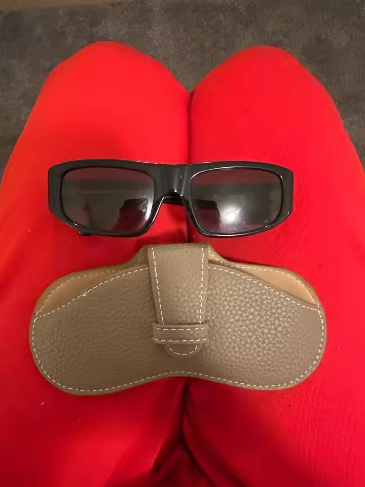 Vintage Leather Soft Glasses Bag Size ONE SIZE - 4 Thumbnail