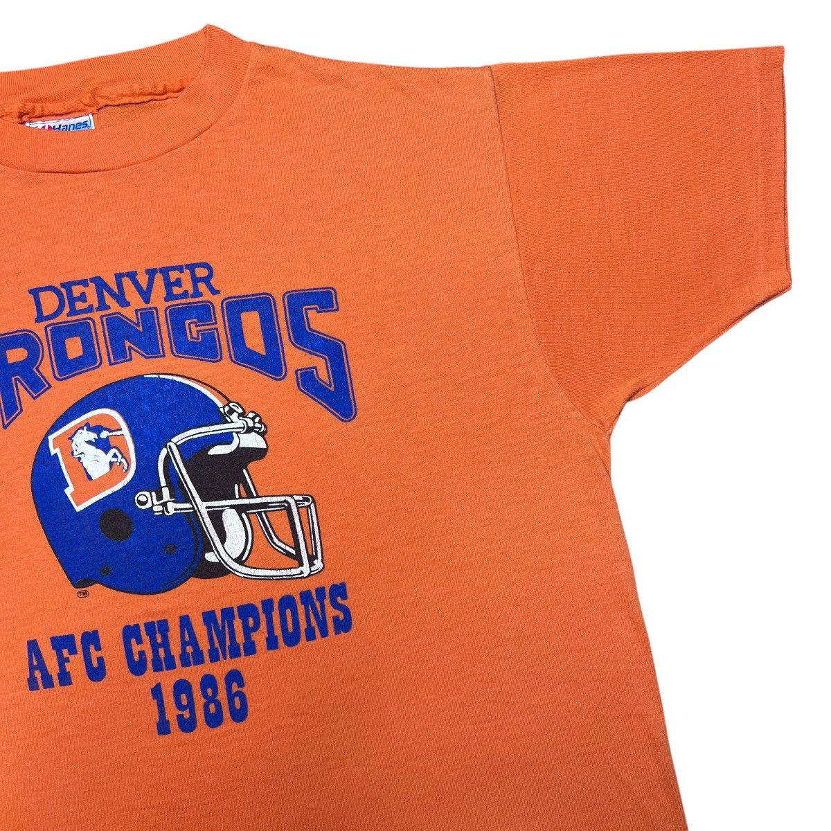 NFL × Vintage Vintage 1986 NFL Denver Broncos AFC Champions Spell Out Tee Size US L / EU 52-54 / 3 - 6 Thumbnail
