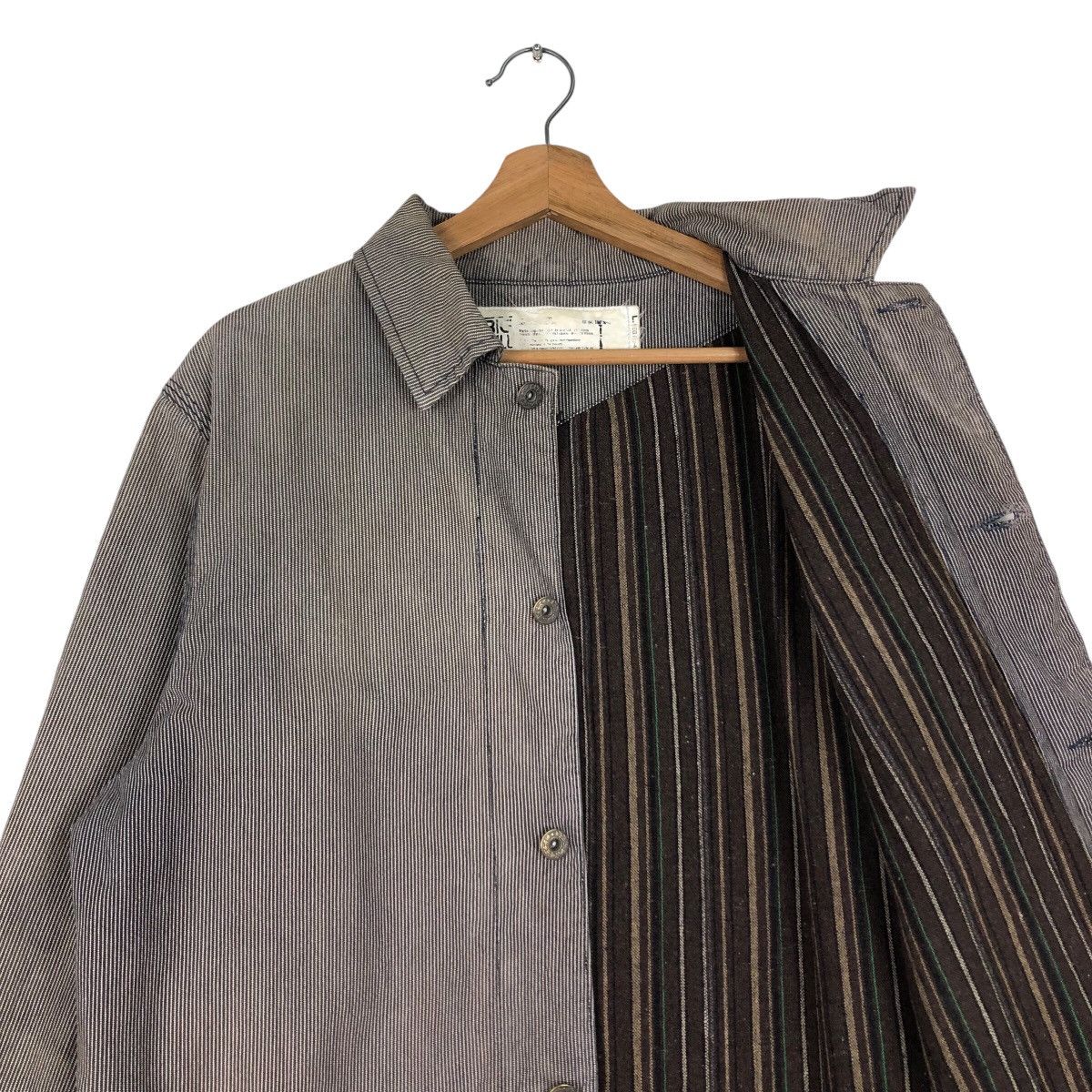 Japanese Brand 📌Vintage Hickory Chore Jacket Big Bill Stripe Issey Miyake Size US L / EU 52-54 / 3 - 13 Thumbnail
