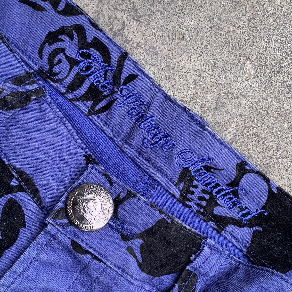Japanese Brand Japanese pants towell skull art Size 29" - 7 Thumbnail