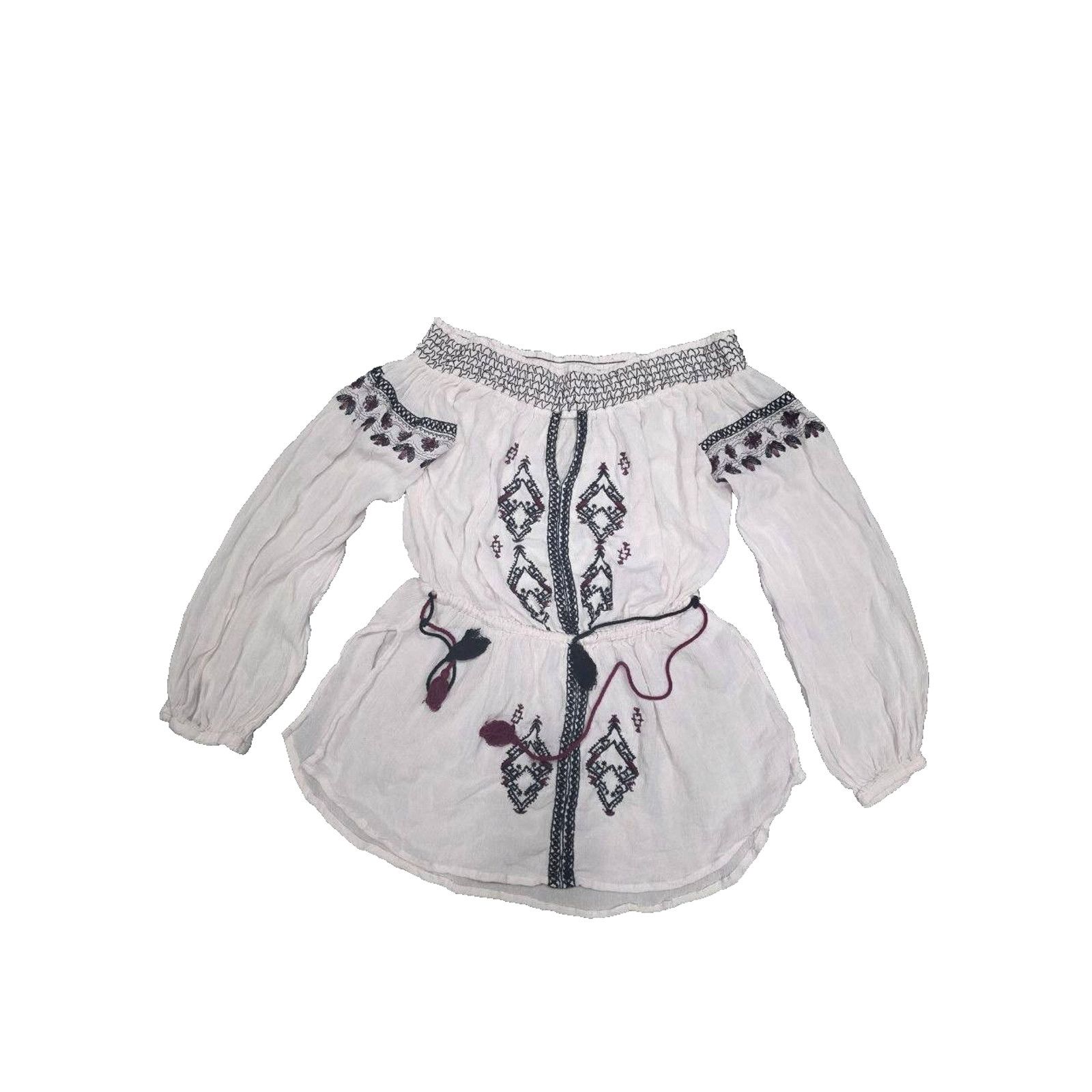 & Other Stories Romeo & Juliet Embroidered Cold Shoulder Top M A003313 Size M / US 6-8 / IT 42-44 - 2 Thumbnail