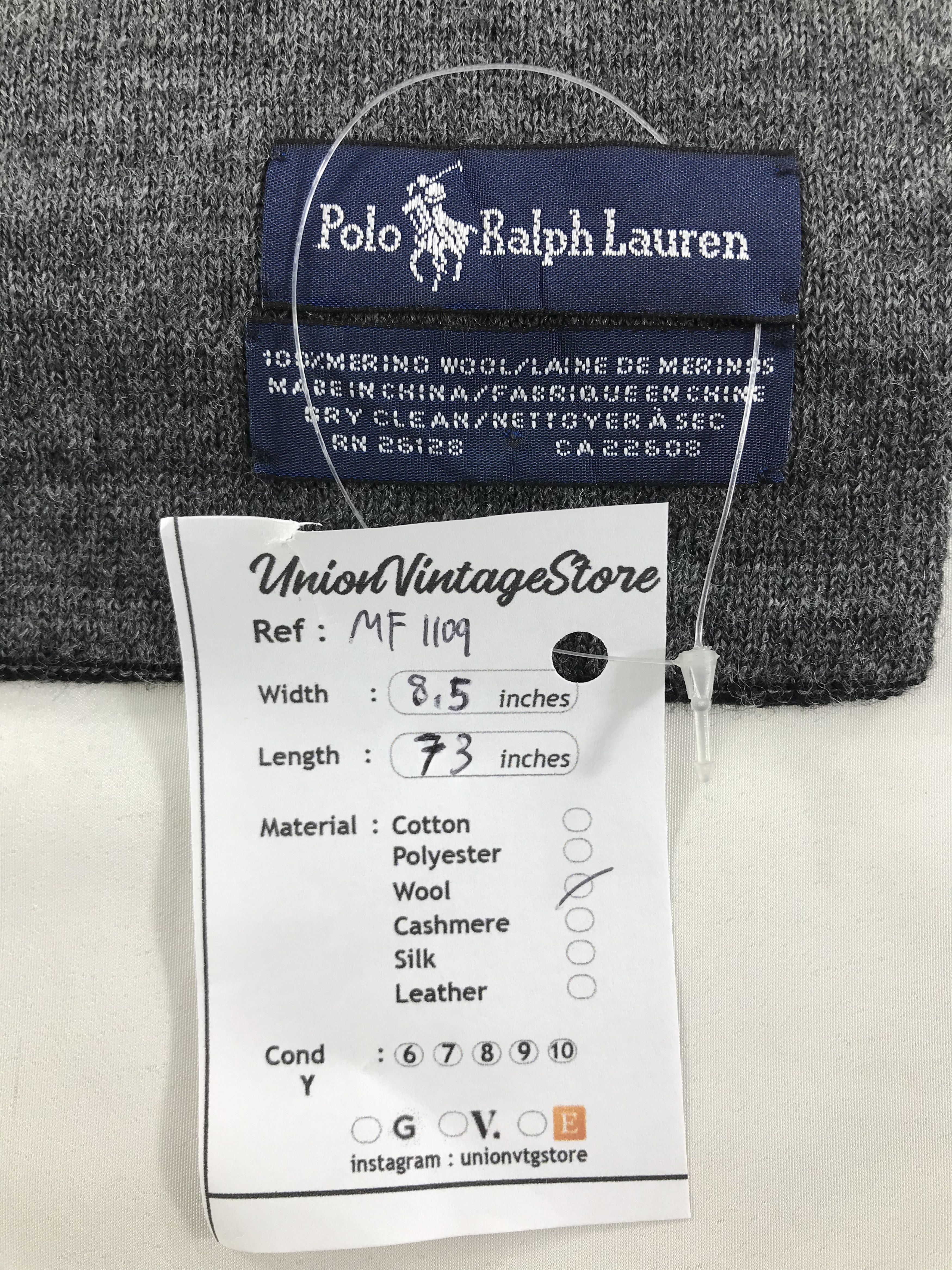 Polo Ralph Lauren Vintage Polo Ralph Lauren Scarf/Muffler/Neckwear MF1109 Size ONE SIZE - 4 Thumbnail