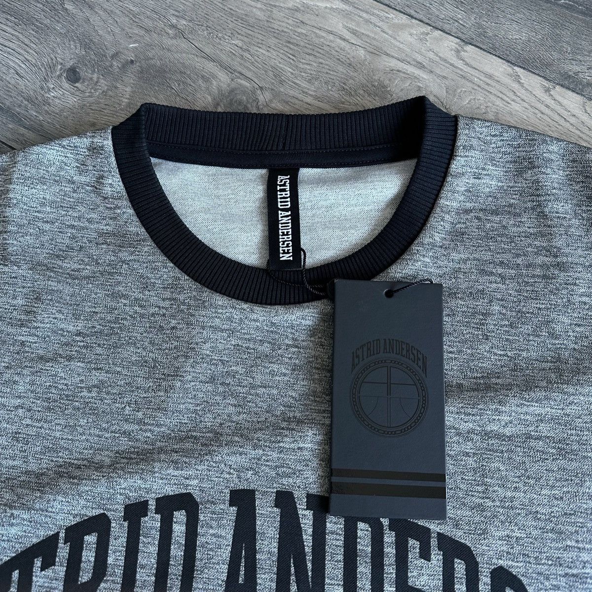Astrid Andersen ASTRID ANDERSEN Screenprint Logo Oversized Grey Tshirt Size US XL / EU 56 / 4 - 3 Thumbnail