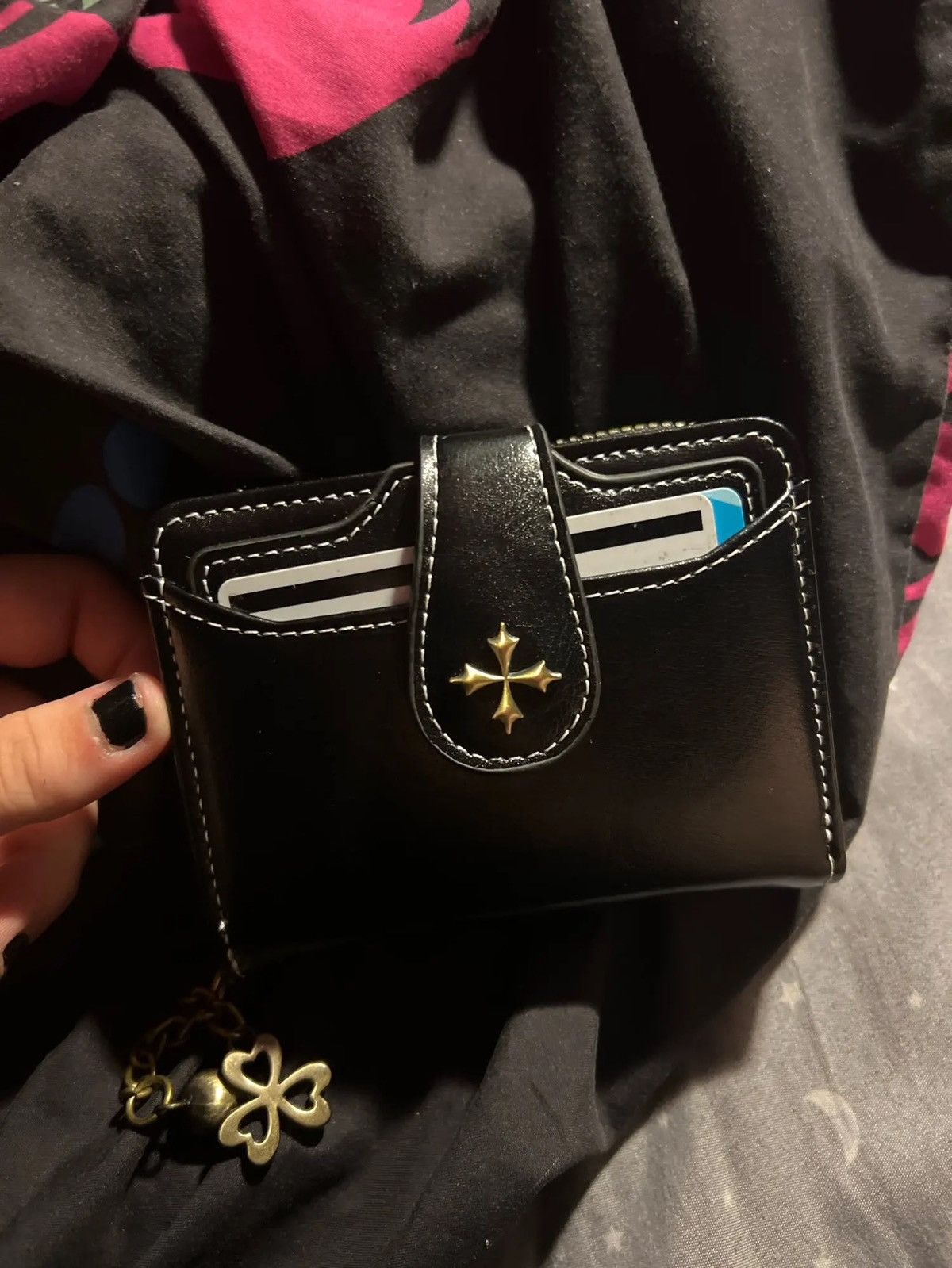 Japanese Brand PU Leather Cross Wallet Size ONE SIZE - 5 Thumbnail