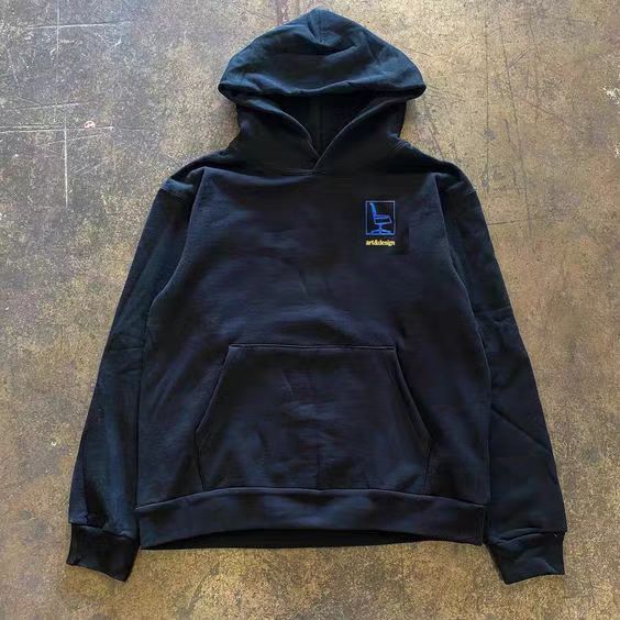 Vintage Blue washed retro chair print hoodie y2k Size US M / EU 48-50 / 2 - 2 Thumbnail