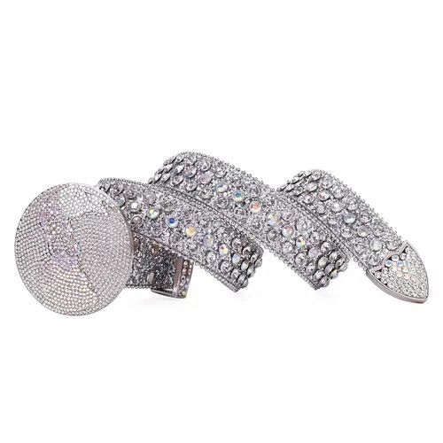 Other Rhinestone Luxury Crystal Studded Pin Buckle Belt🔥🔥🔥 Size ONE SIZE - 2 Thumbnail