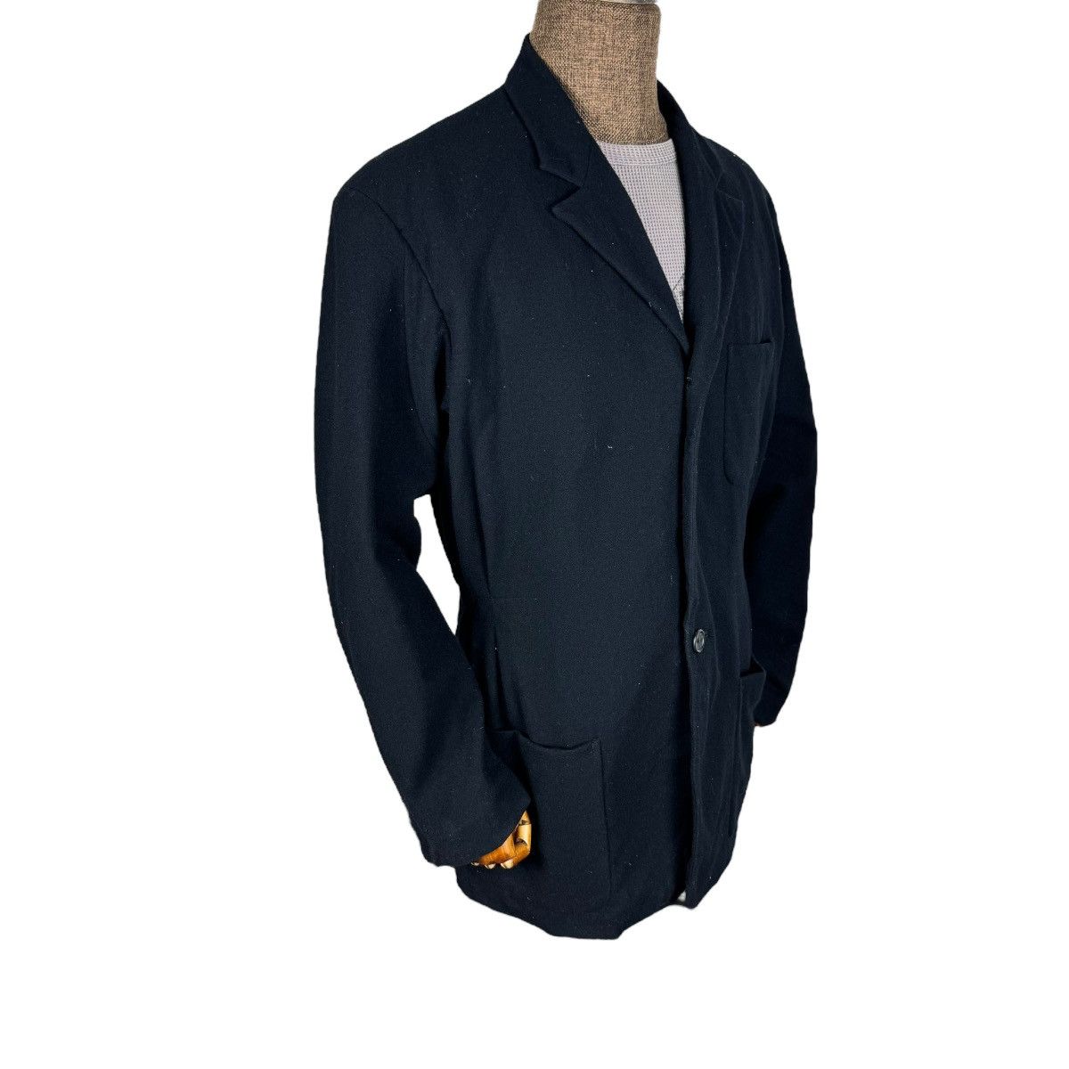 Yohji Yamamoto 🌟YOHJI YAMAMOTO POUR HOMME SIGNATURE AW87 WOOL BLAZER COAT Size US M / EU 48-50 / 2 - 3 Thumbnail