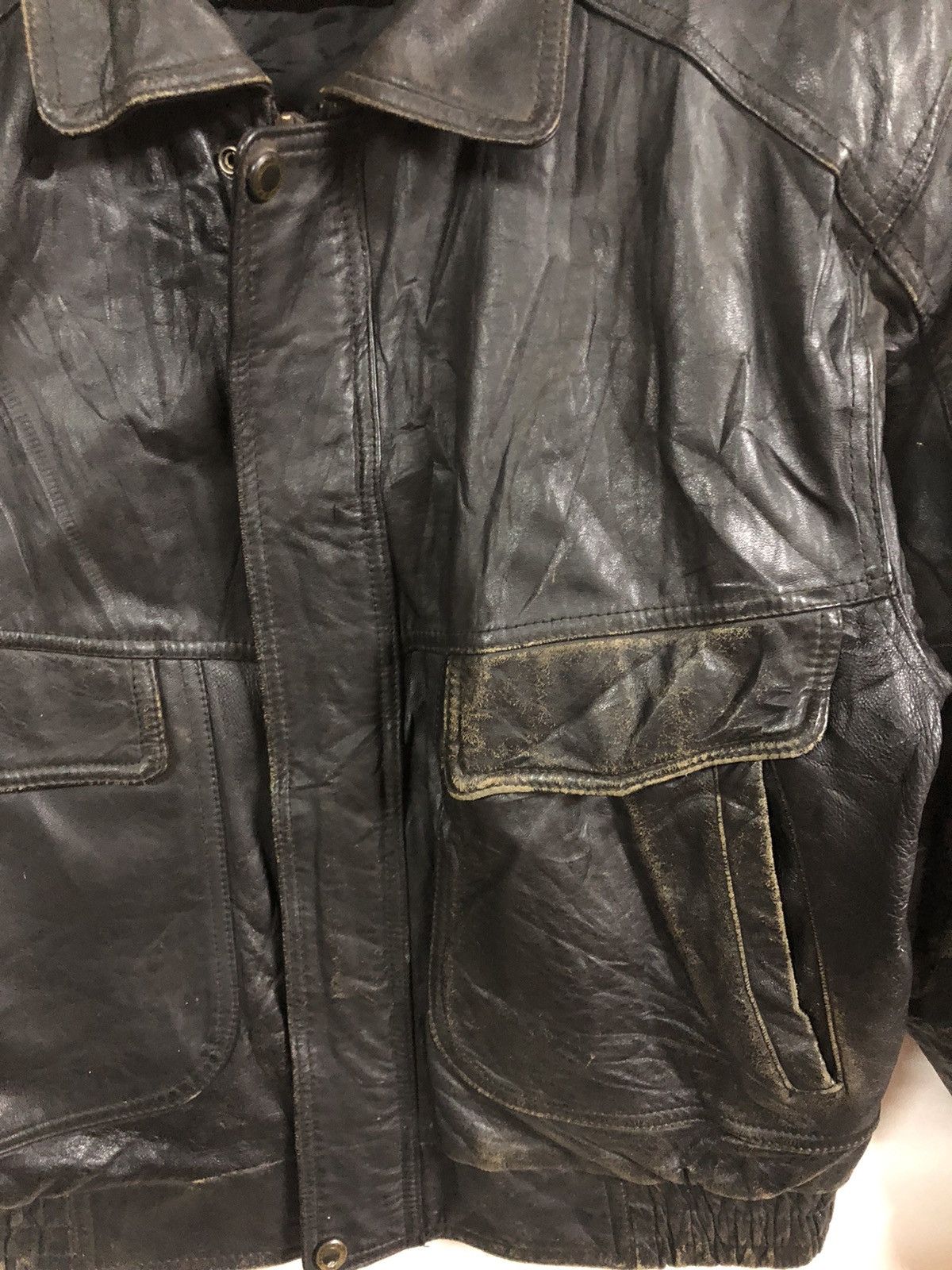 Japanese Brand × Vintage Vintage David Leather Jackets Zipper Up Size US M / EU 48-50 / 2 - 3 Thumbnail