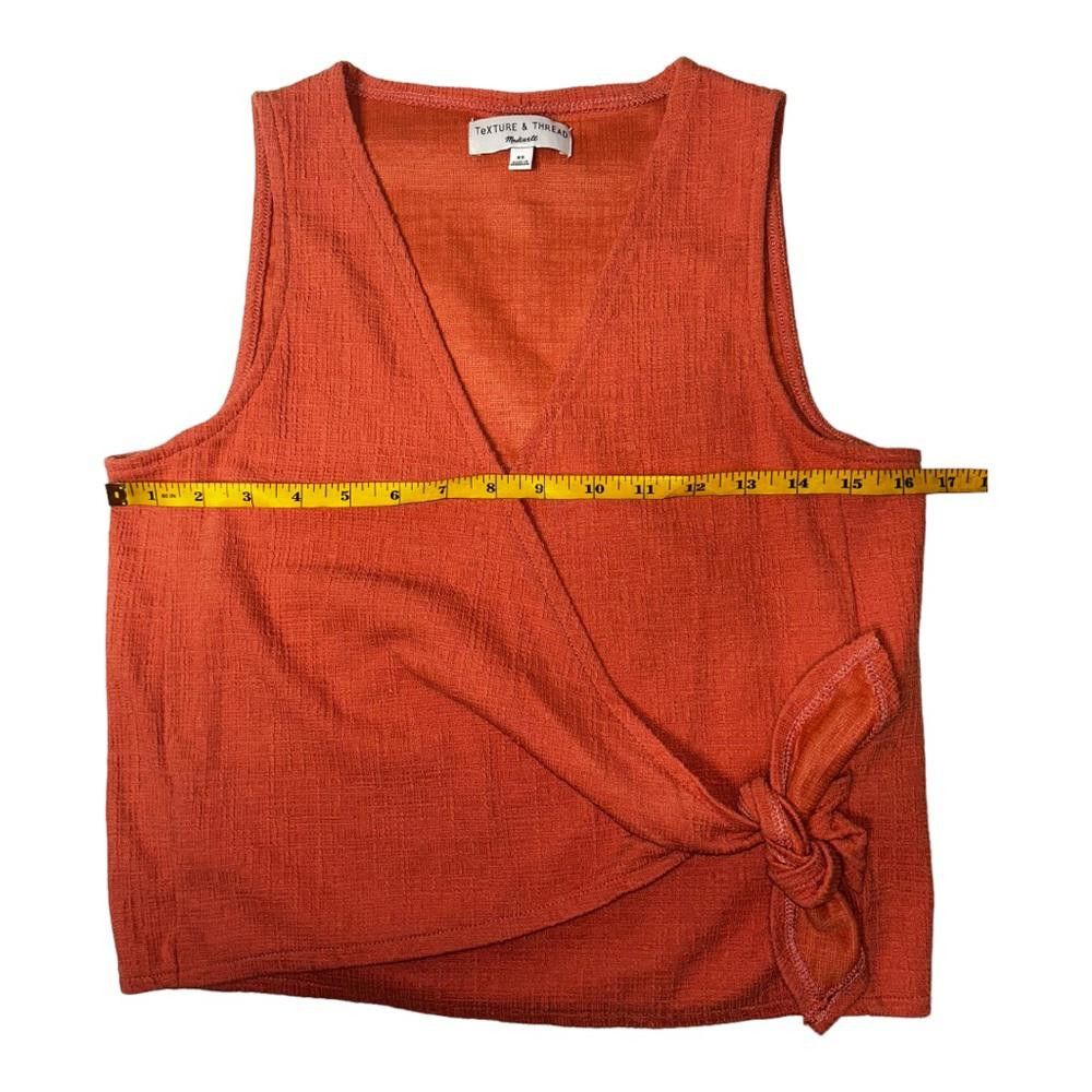 Madewell Madewell l Wrap Tie Sleeveless Tank Top Sweet Dahlia XS Size XS / US 0-2 / IT 36-38 - 5 Thumbnail