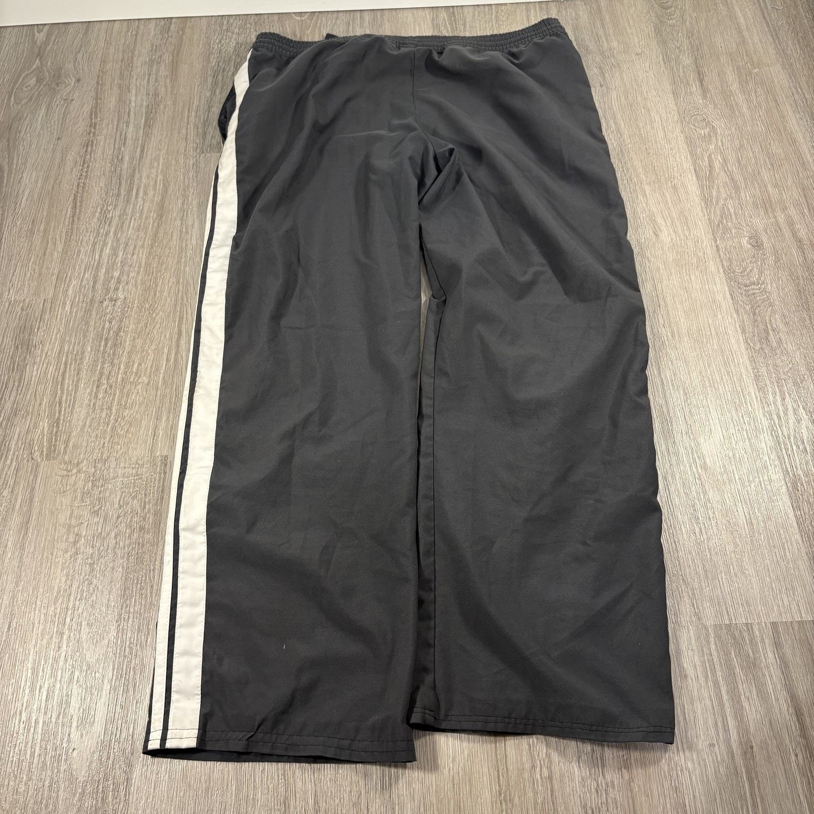 Nike Nike Women's Track Pants Black White Side Stripe Pockets M Size 29" - 7 Thumbnail